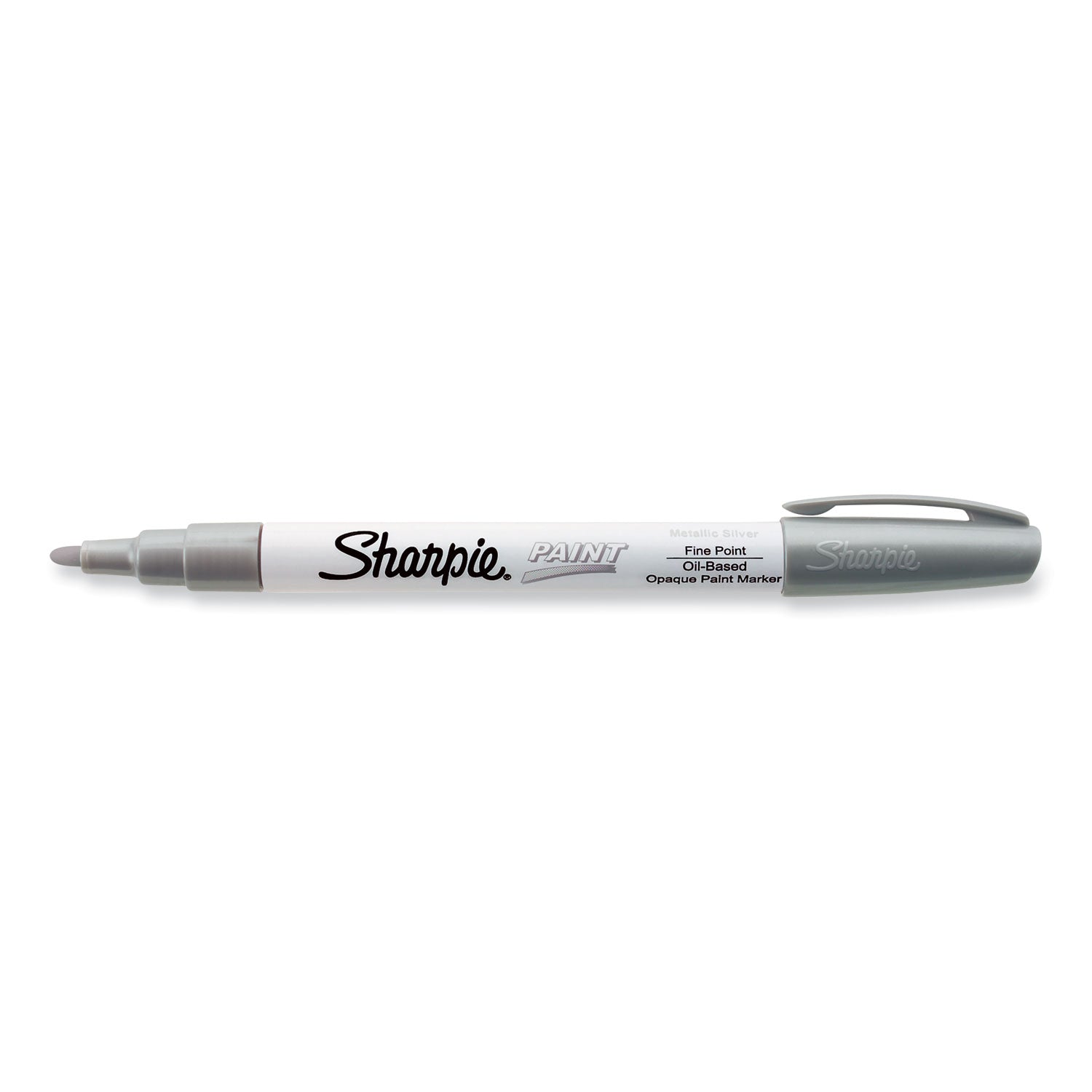 Permanent Paint Marker, Fine Bullet Tip, Silver