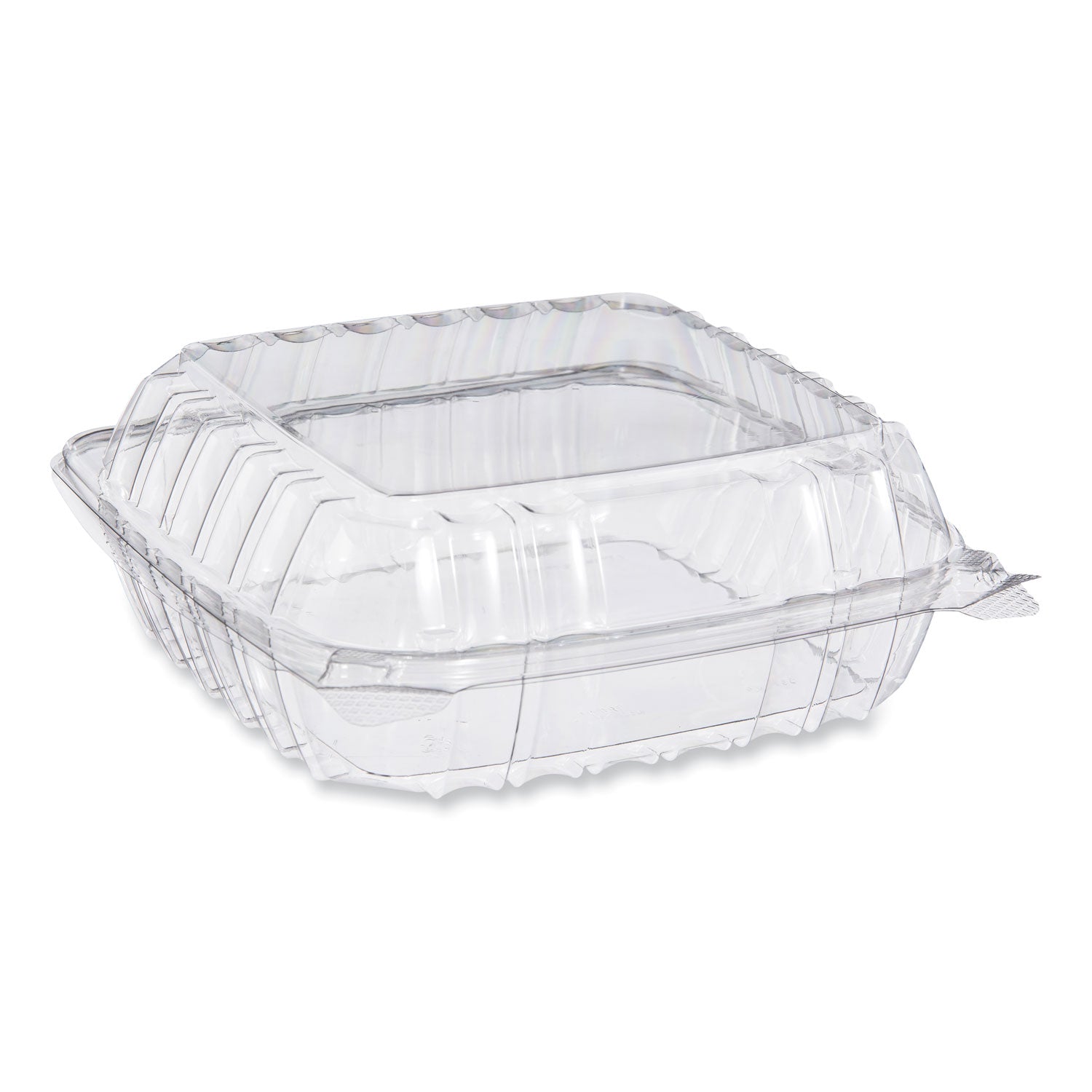 ClearSeal Hinged-Lid Plastic Containers, 8.22w x 3.02h, Clear, Plastic, 250/Carton