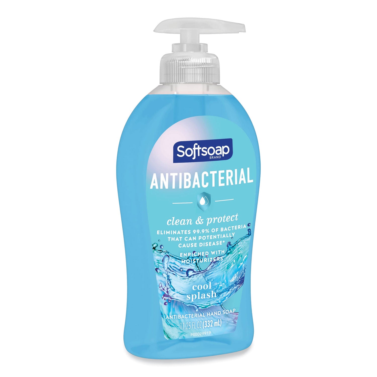 Softsoap® Antibacterial Hand Soap, Cool Splash, 11.25 oz Pump Bottle