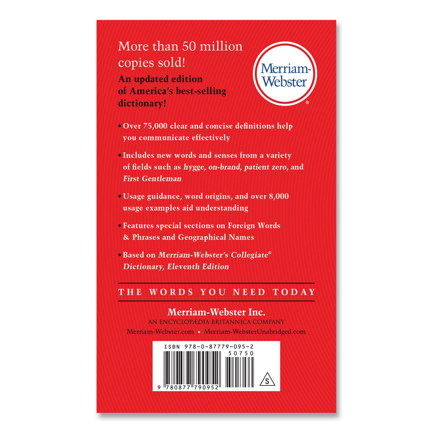 Merriam Webster® The Merriam-Webster Dictionary, Revised Edition, Paperback, 960 Pages