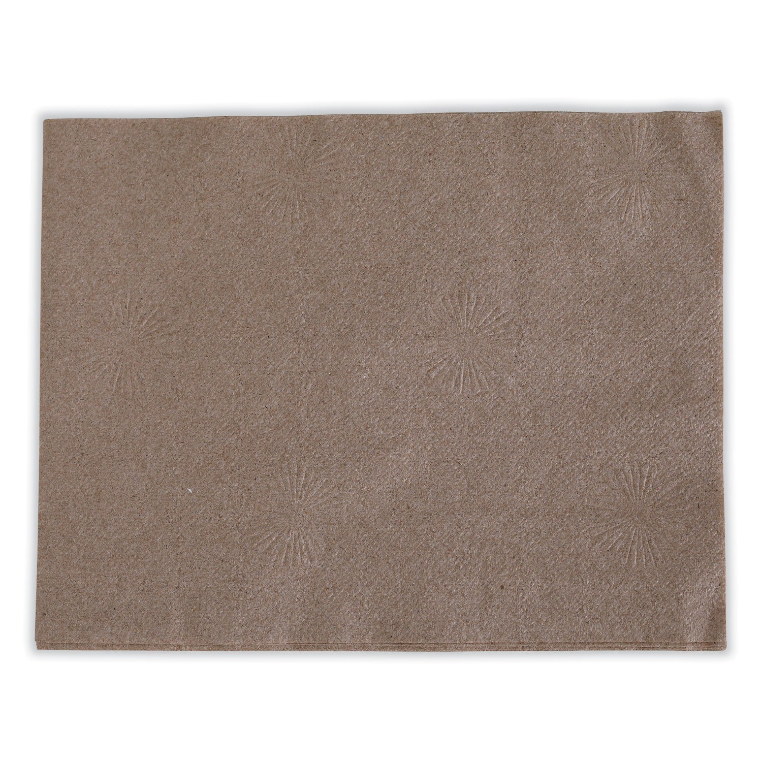 Boardwalk® 1/4-Fold Lunch Napkins, 1-Ply, 13 x 10, Kraft, 500/Pack, 12 Packs/Carton