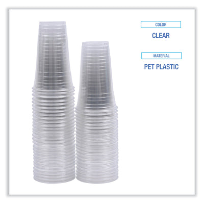 Clear Plastic Cold Cups, 24 oz, PET, 50 Cups/Sleeve, 12 Sleeves/Carton Flipcost Flipcost