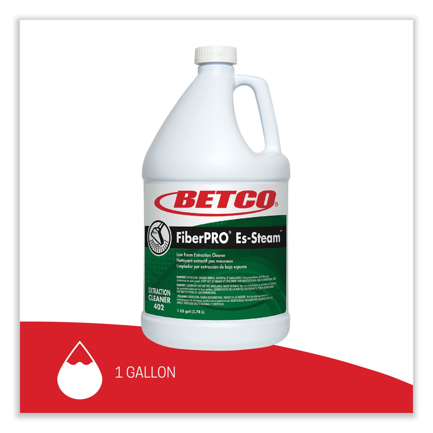 Betco® FiberPRO Es-Steam Carpet Cleaner, Country Fresh, 1 gal Bottle, 4/Carton