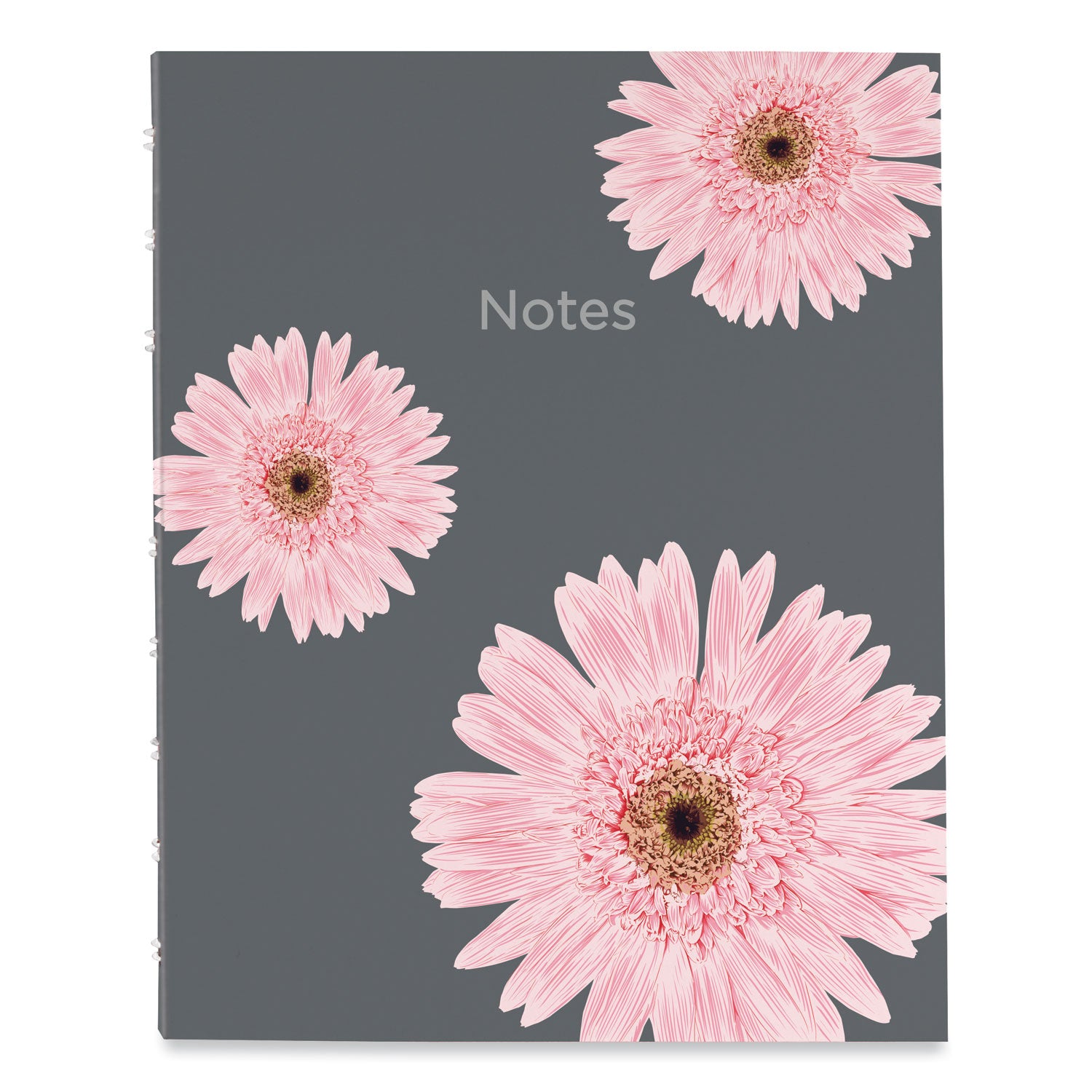 Blueline® NotePro Notebook, 1-Subject, Medium/College Rule, Pink/Gray Cover, (75) 9.25 x 7.25 Sheets