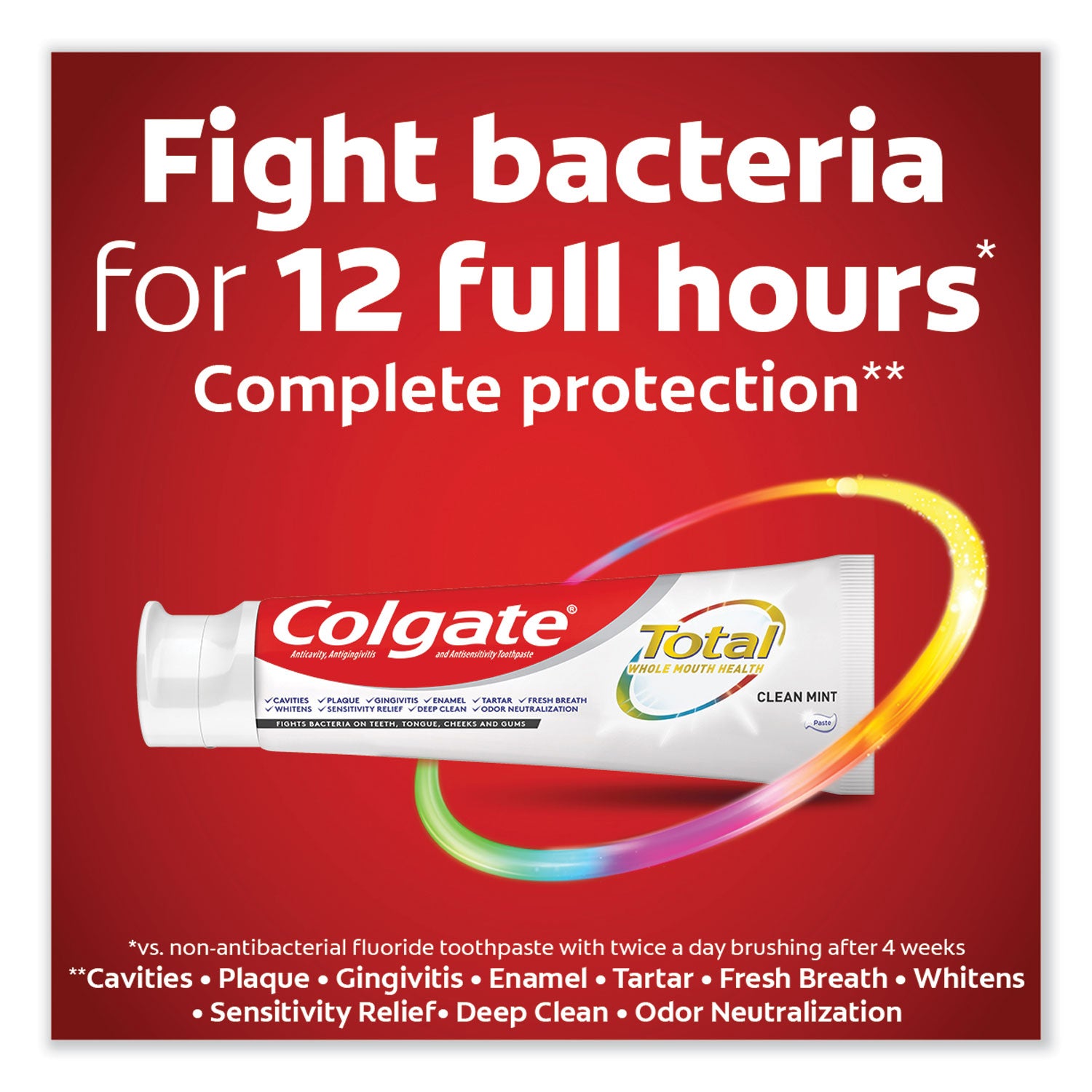 Colgate® Total Toothpaste, Coolmint, 0.88 oz, 24/Carton