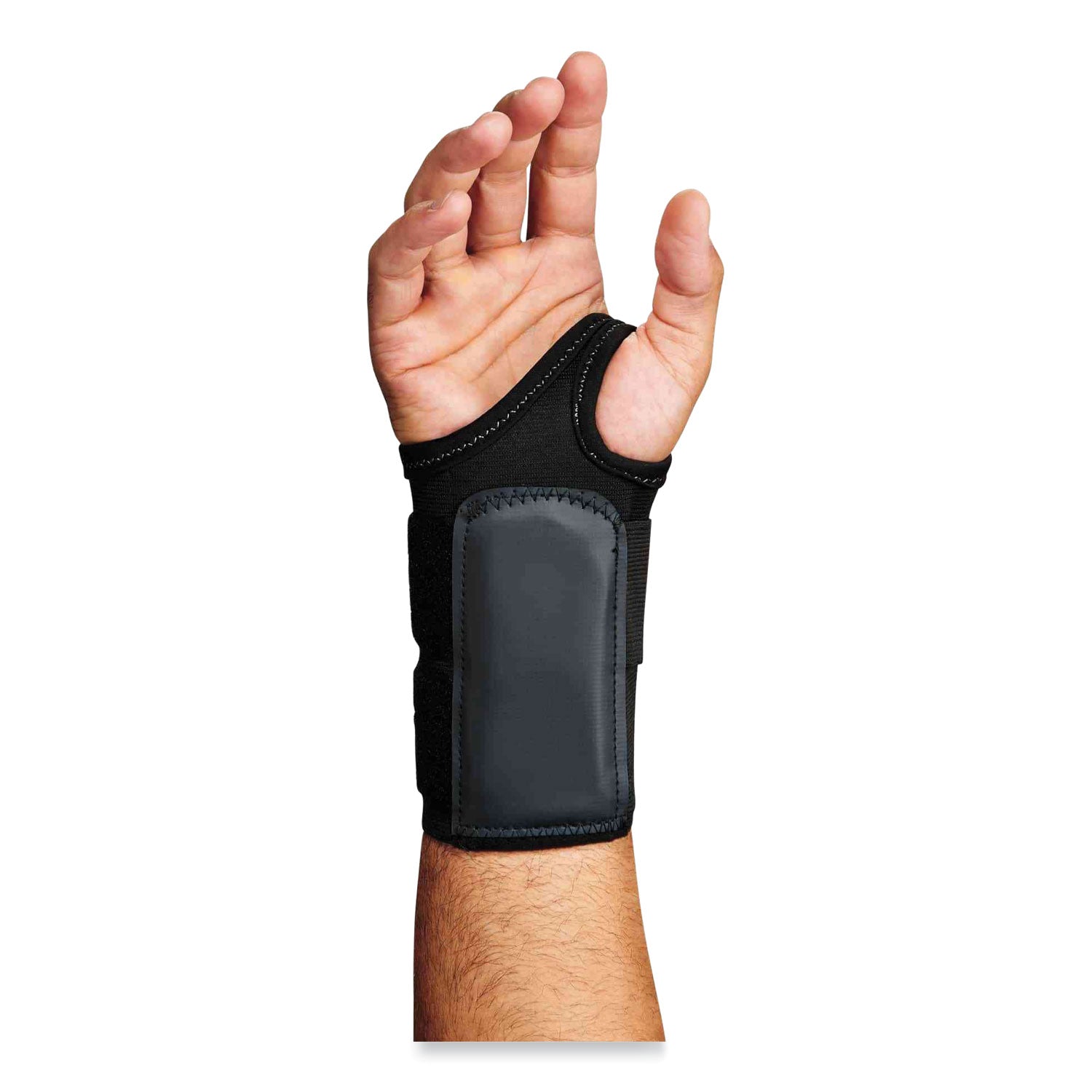 Ergodyne® ProFlex 4010 Double Strap Wrist Support, Medium, Fits Left Hand, Black