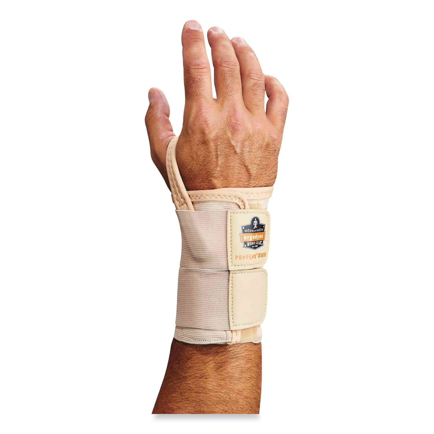 ProFlex 4010 Double Strap Wrist Support, Large, Fits Left Hand, Tan