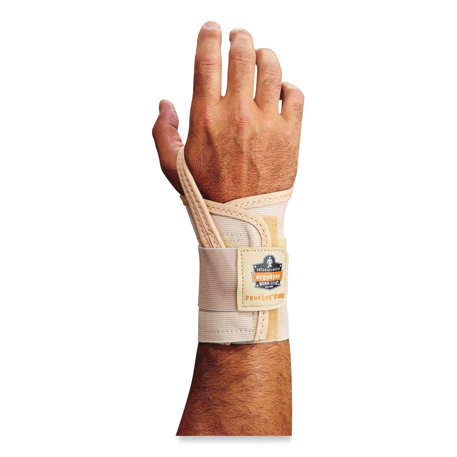 ProFlex 4000 Single Strap Wrist Support, X-Large, Fits Left Hand, Tan