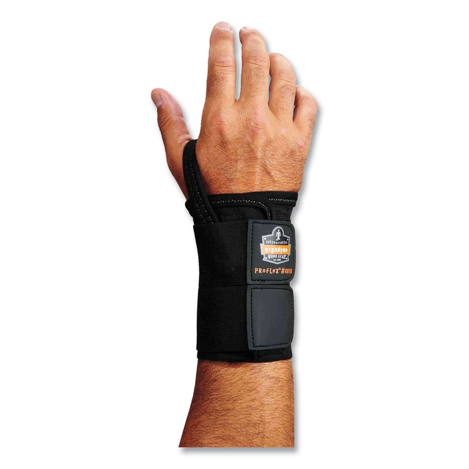 ProFlex 4010 Double Strap Wrist Support, Large, Fits Right Hand, Black