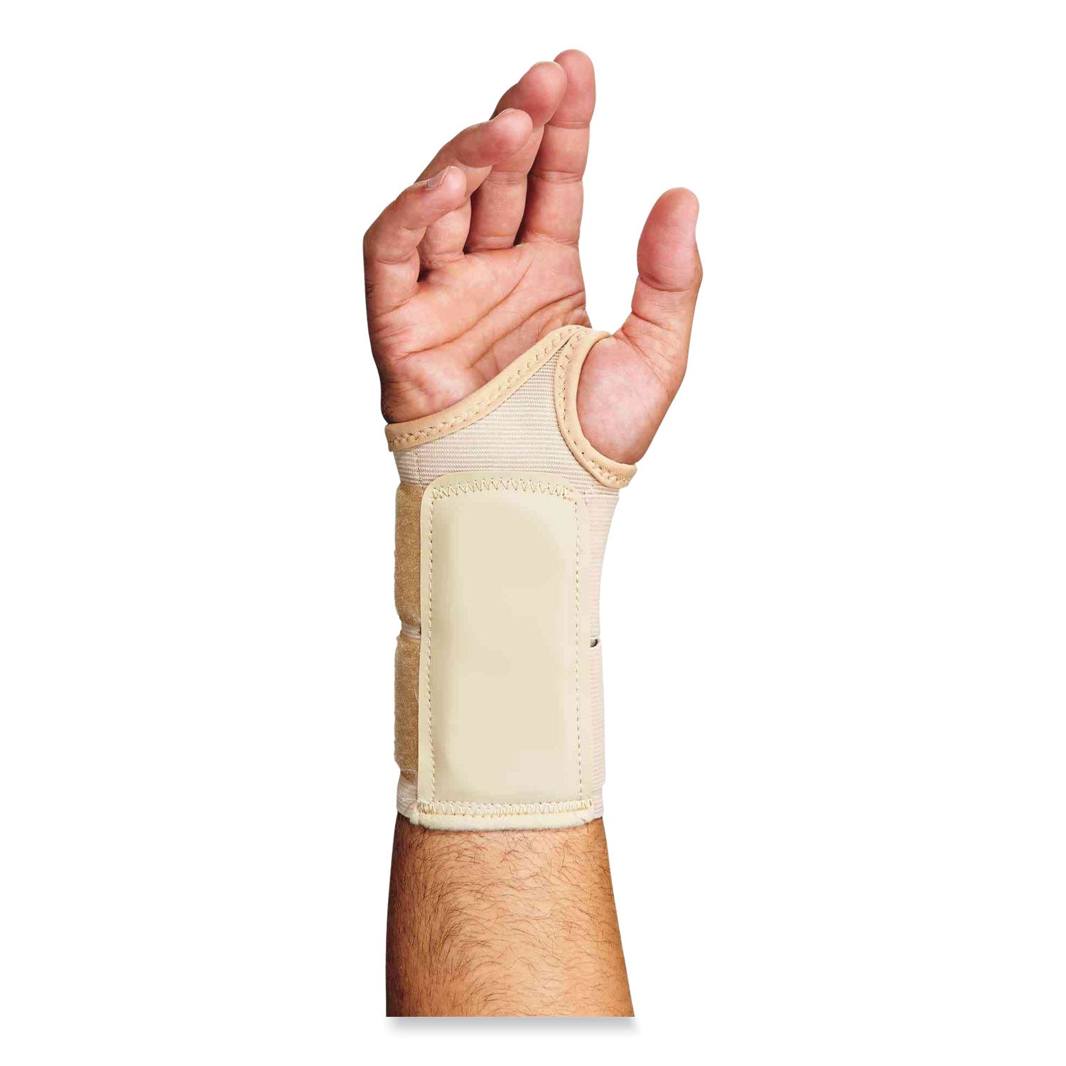 Ergodyne® ProFlex 4010 Double Strap Wrist Support, Large, Fits Left Hand, Tan