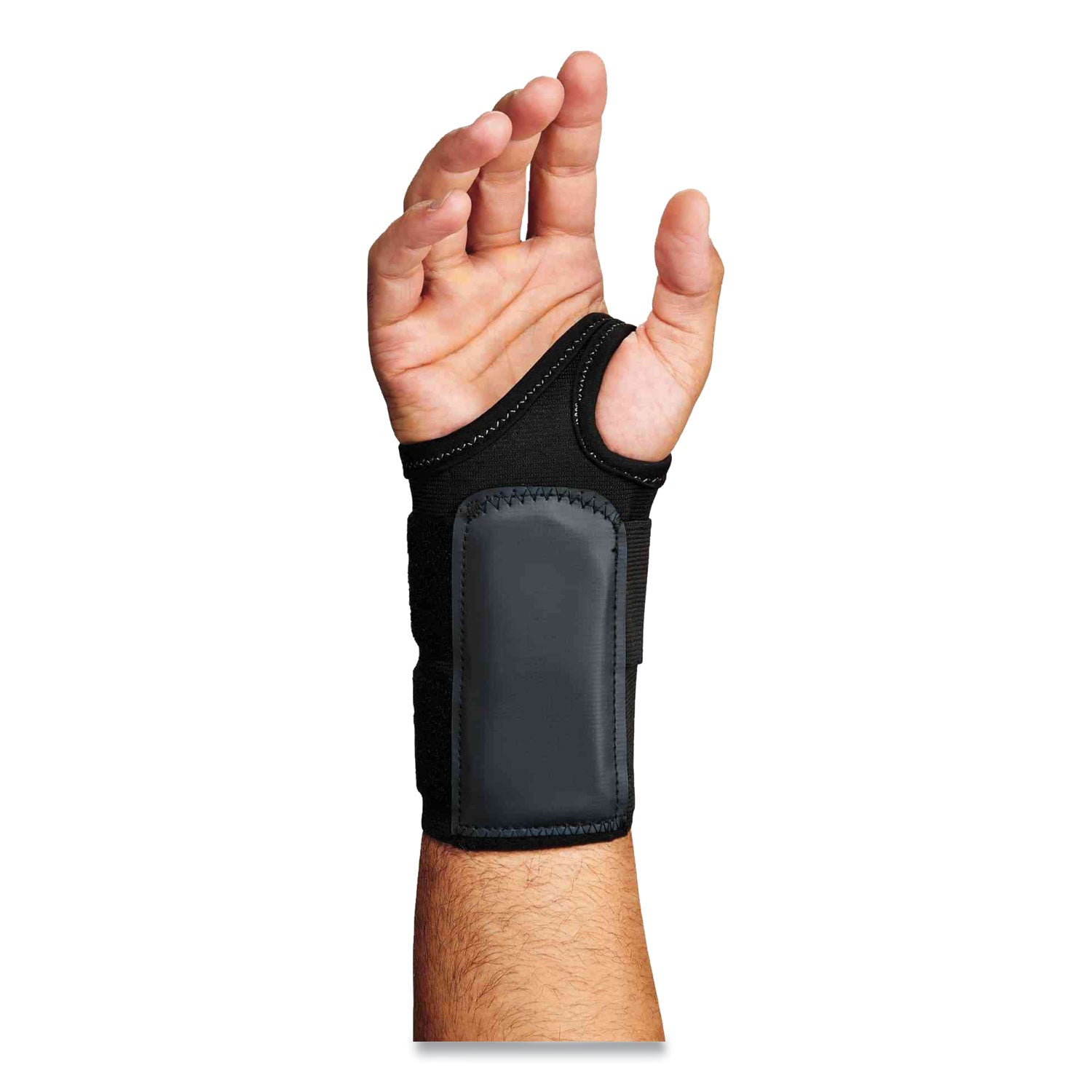 Ergodyne® ProFlex 4010 Double Strap Wrist Support, Large, Fits Right Hand, Black