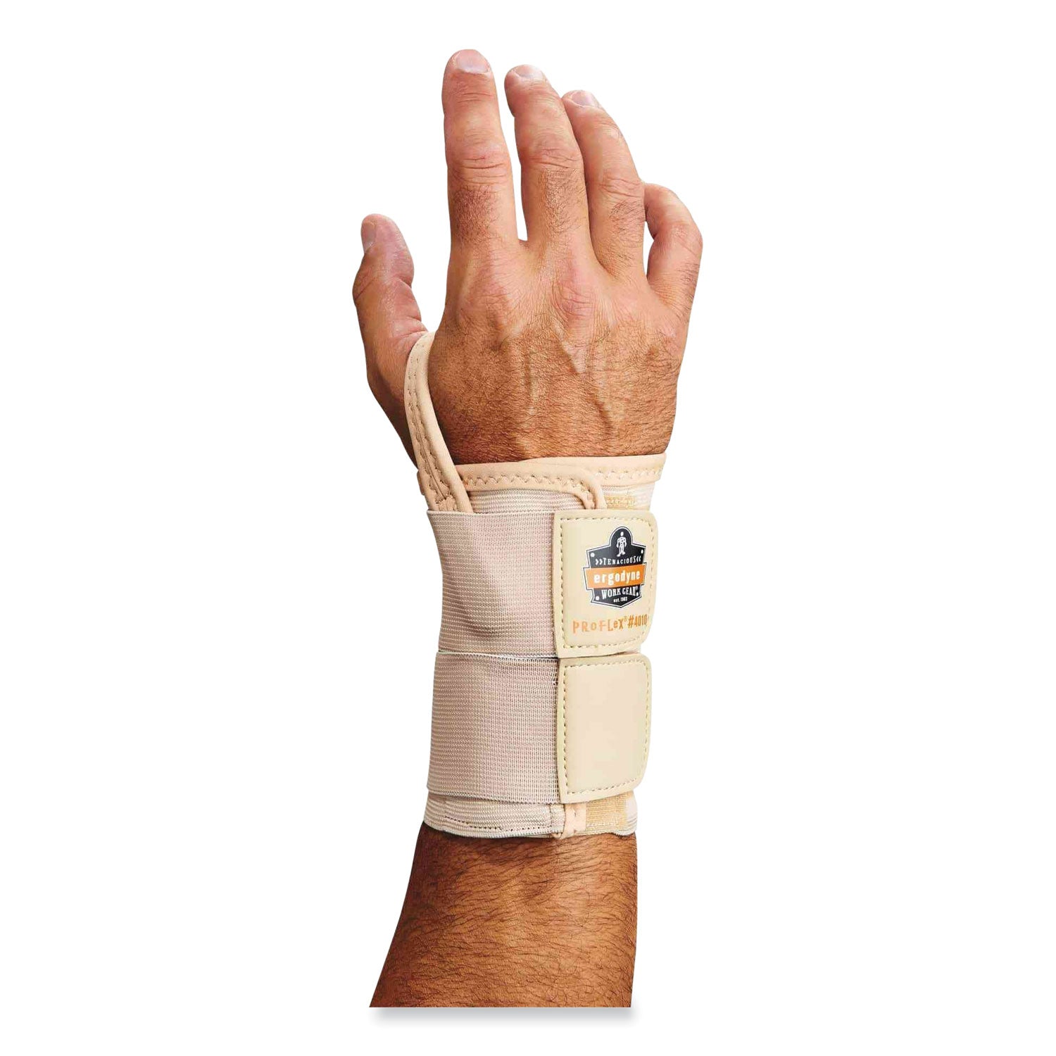 ProFlex 4010 Double Strap Wrist Support, Medium, Fits Left Hand, Tan