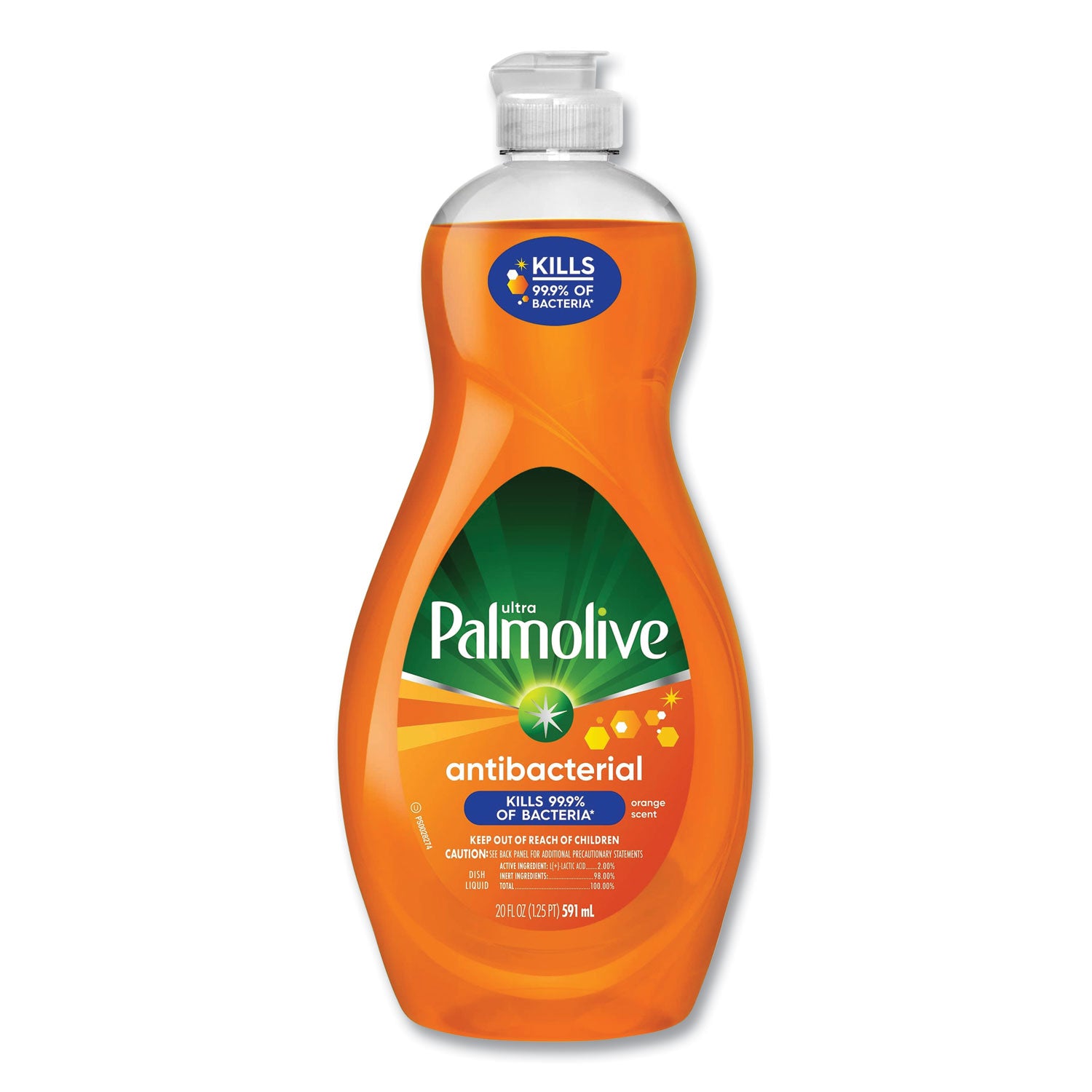 Palmolive® Ultra Antibacterial Dishwashing Liquid, 20 oz Bottle, 9/Carton