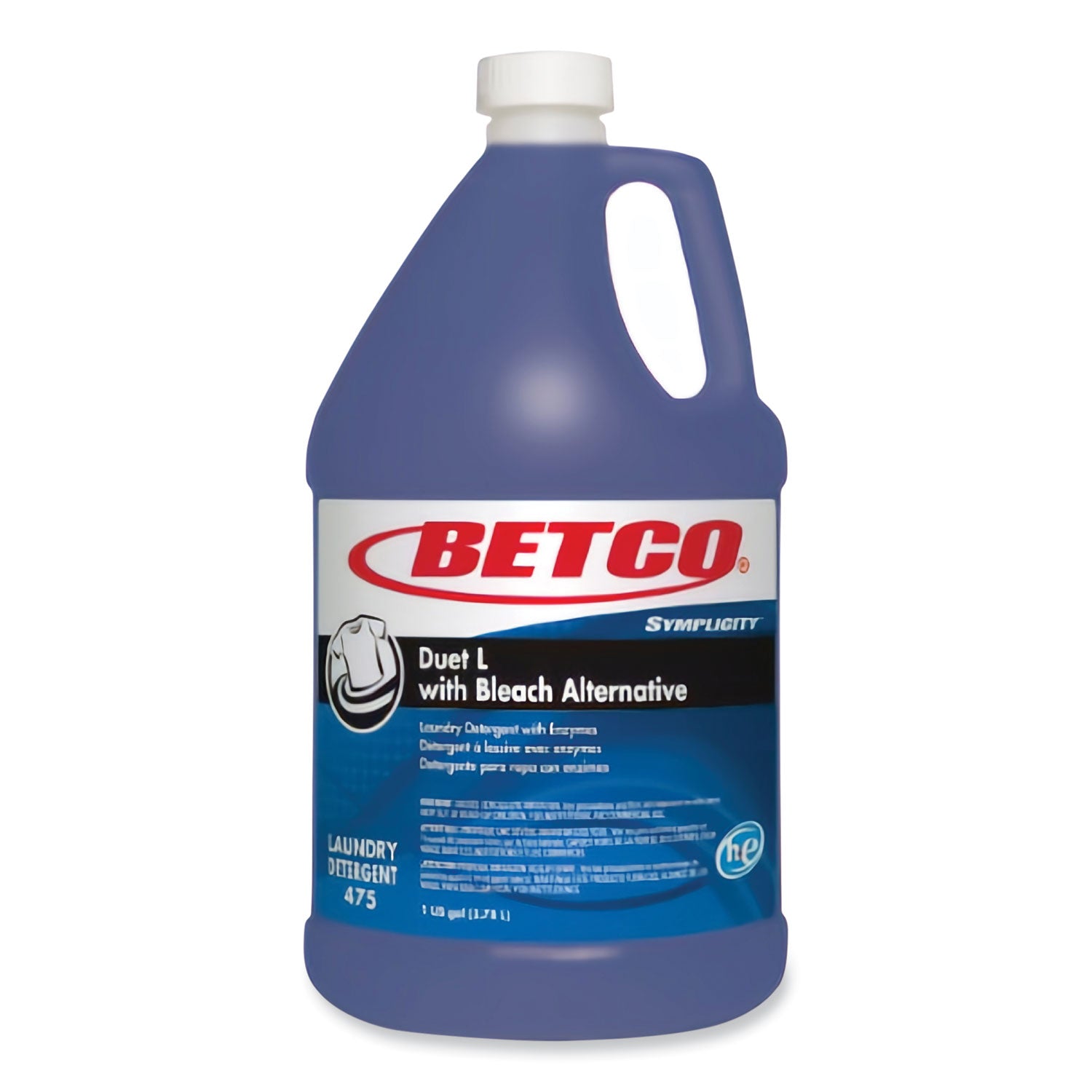 Betco® Symplicity Duet L Laundry Detergent, 1 gal, Fresh Scent, 4/Carton