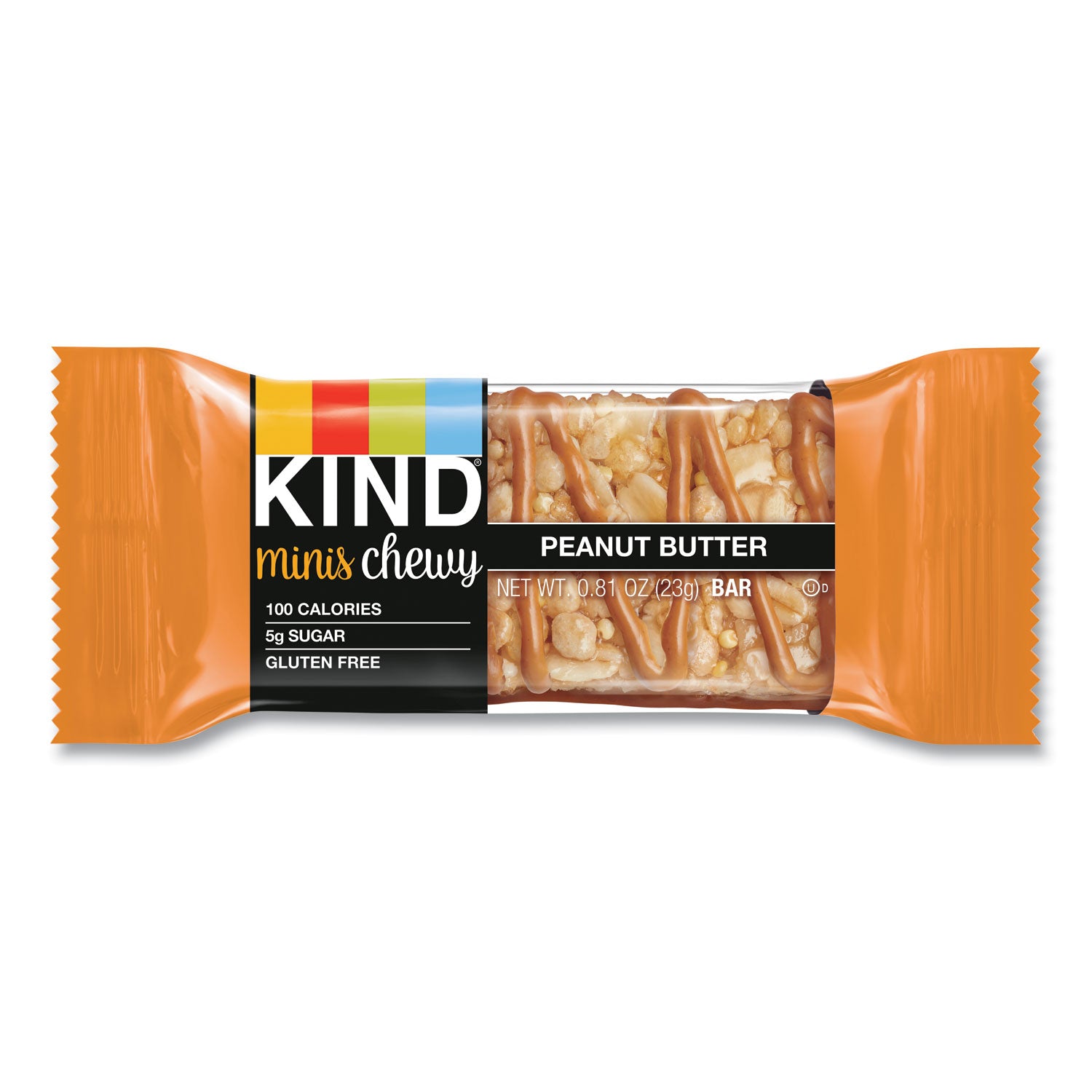 KIND Minis Chewy, Peanut Butter, 0.81 oz 10/Pack