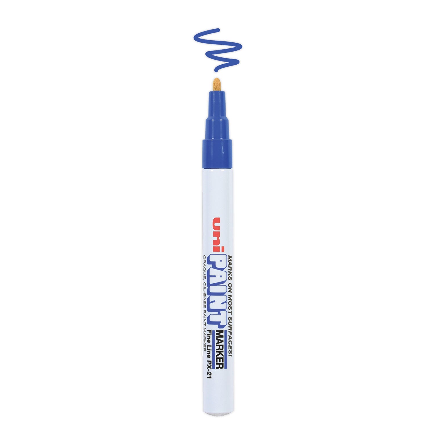 uni®-Paint Permanent Marker, Fine Bullet Tip, Blue