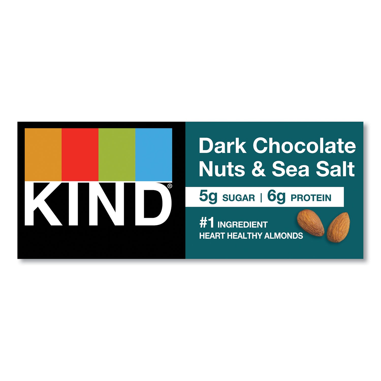 KIND Nuts and Spices Bar, Dark Chocolate Nuts and Sea Salt, 1.4 oz, 12/Box