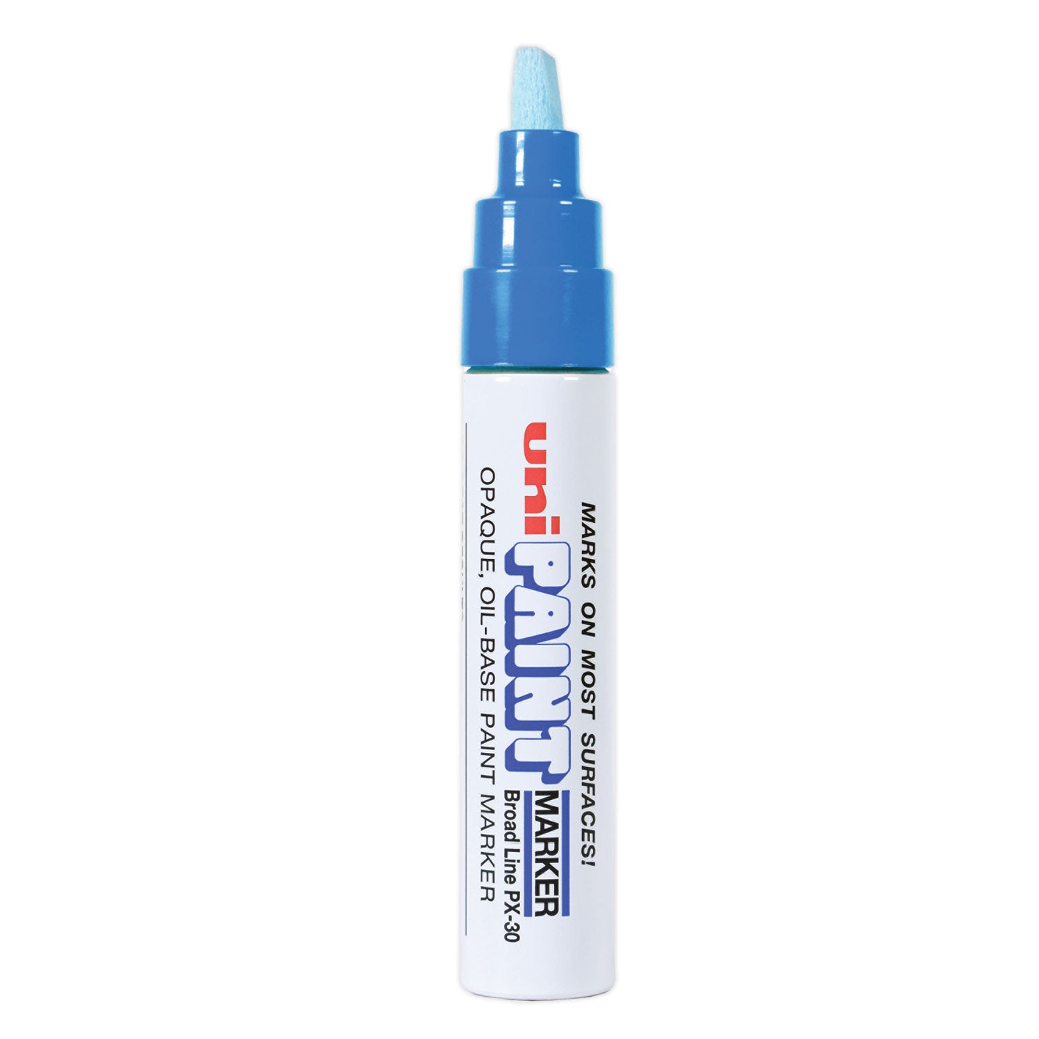 uni®-Paint Permanent Marker, Broad Chisel Tip, Blue