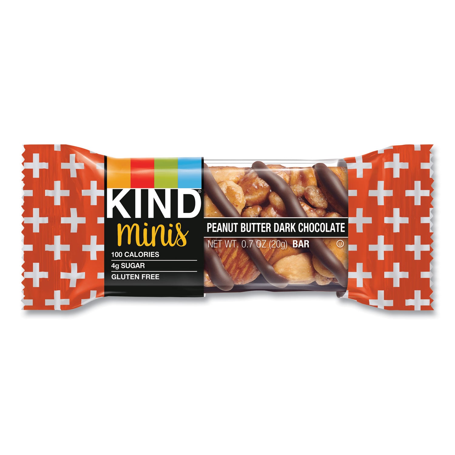 KIND Minis, Peanut Butter Dark Chocolate, 0.7 oz, 10/Pack