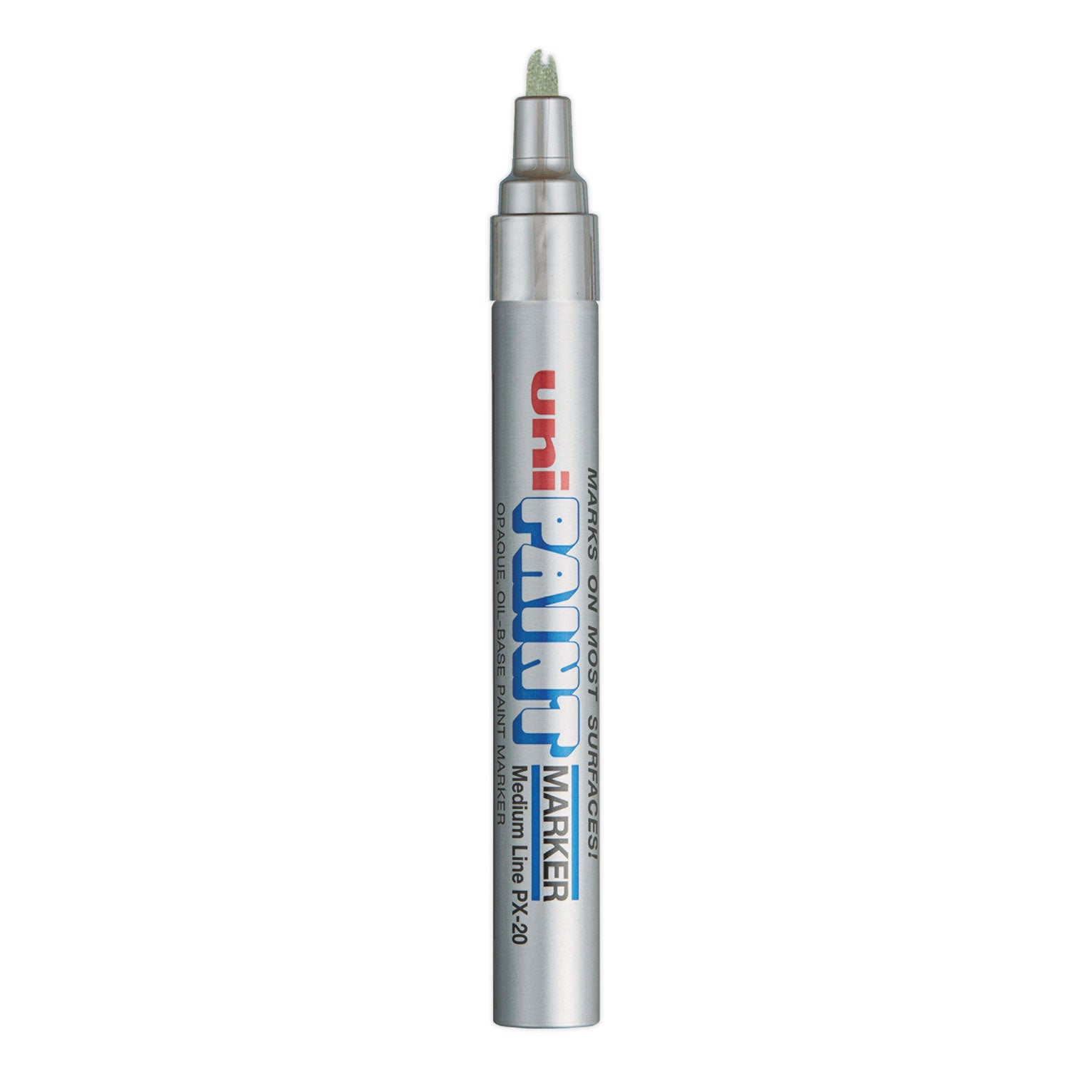 uni®-Paint Permanent Marker, Medium Bullet Tip, Metallic Silver