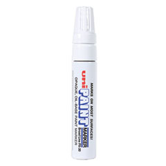 uni®-Paint Permanent Marker, Broad Chisel Tip, White - Flipcost