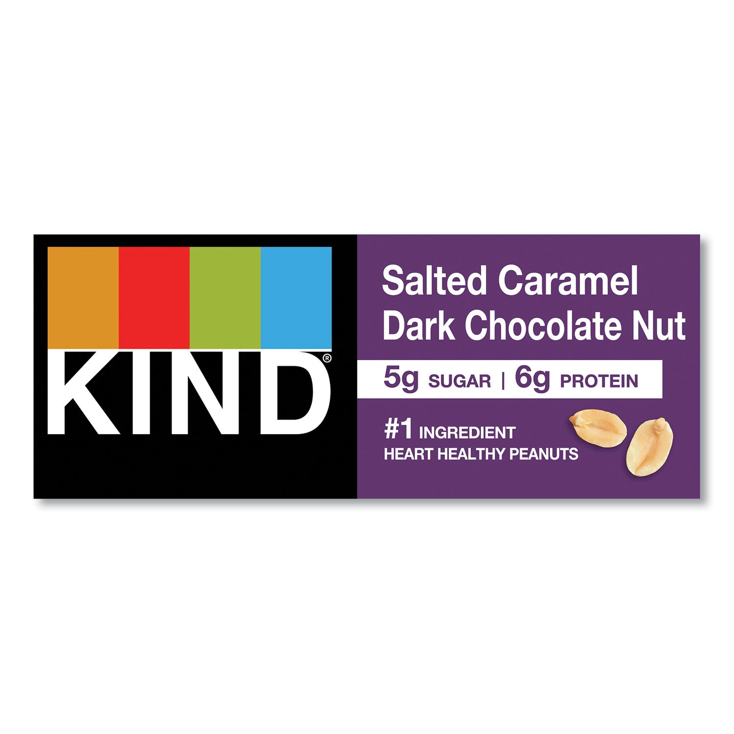 KIND Nuts and Spices Bar, Salted Caramel and Dark Chocolate Nut, 1.4 oz, 12/Pack