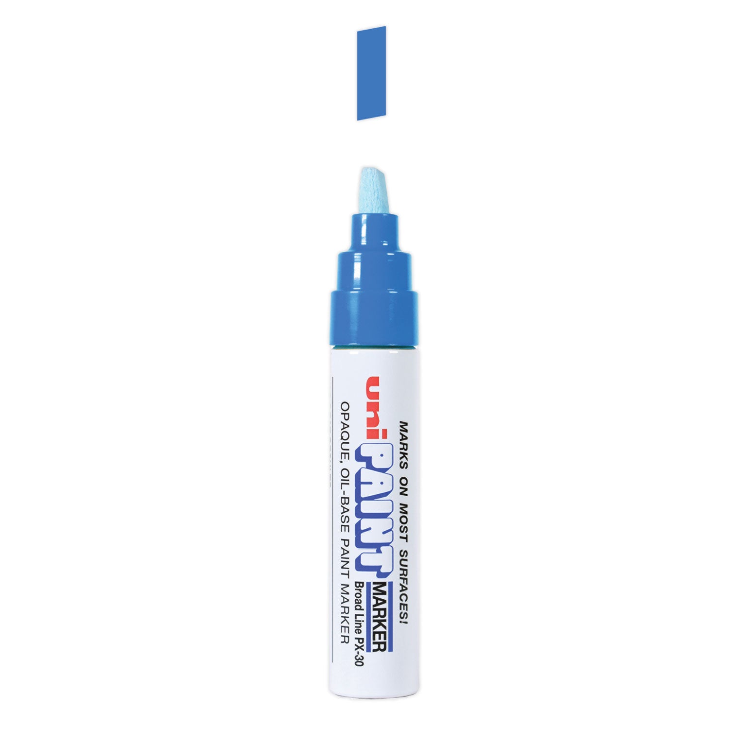 uni®-Paint Permanent Marker, Broad Chisel Tip, Blue