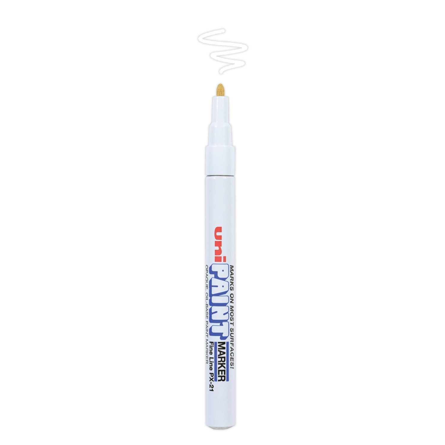 uni®-Paint Permanent Marker, Fine Bullet Tip, White