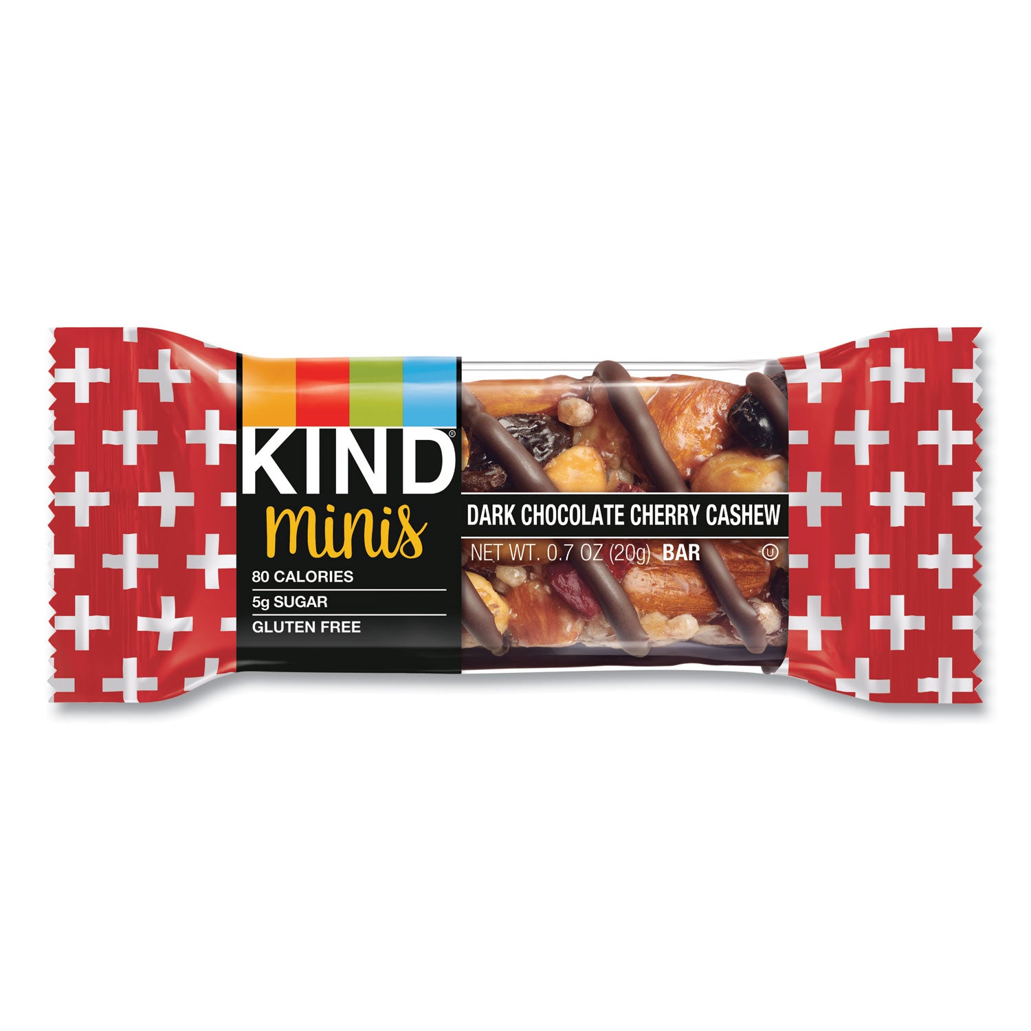 KIND Minis, Dark Chocolate Cherry Cashew, 0.7 oz, 10/Pack