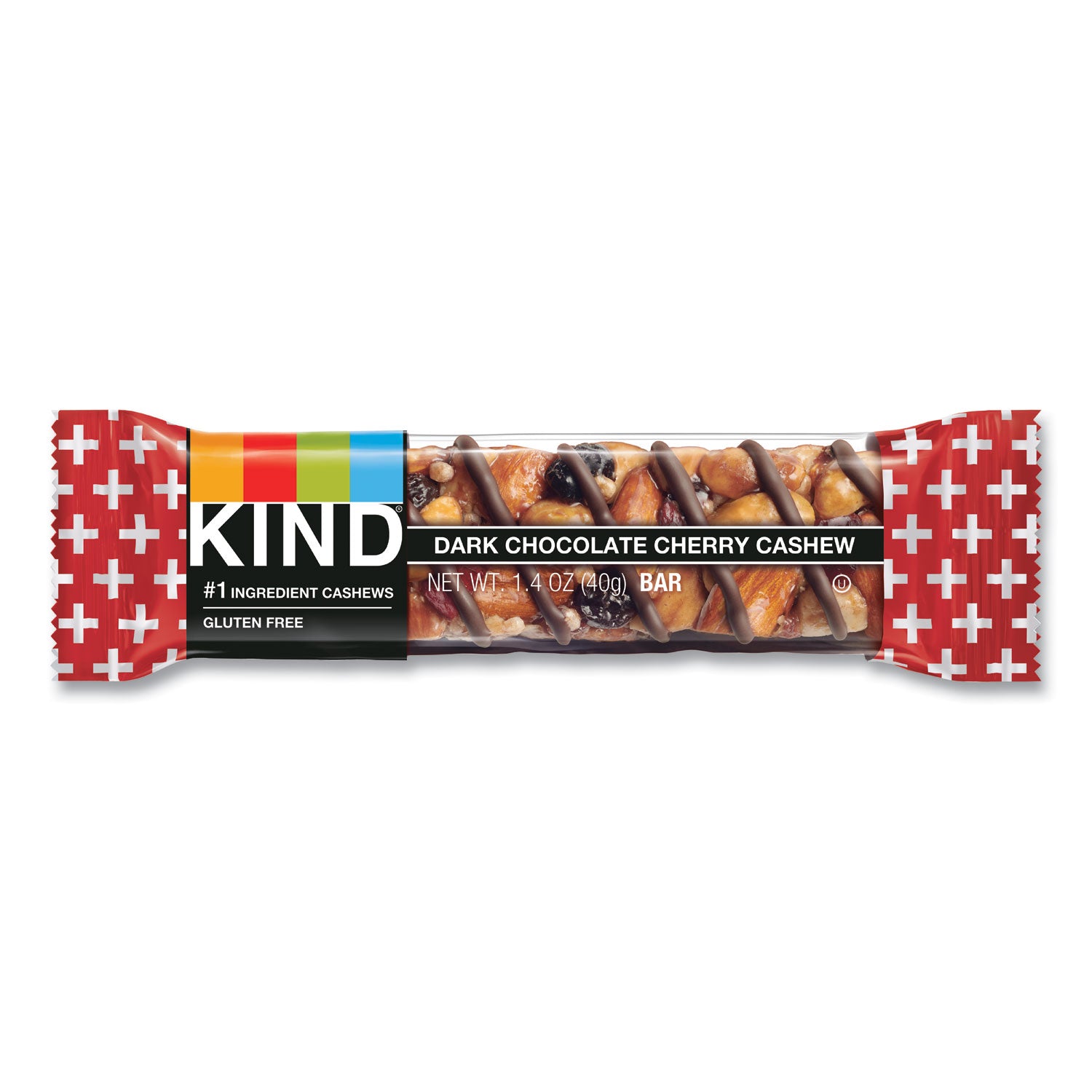 KIND Plus Nutrition Boost Bar, Dk ChocolateCherryCashew/Antioxidants, 1.4 oz, 12/Box