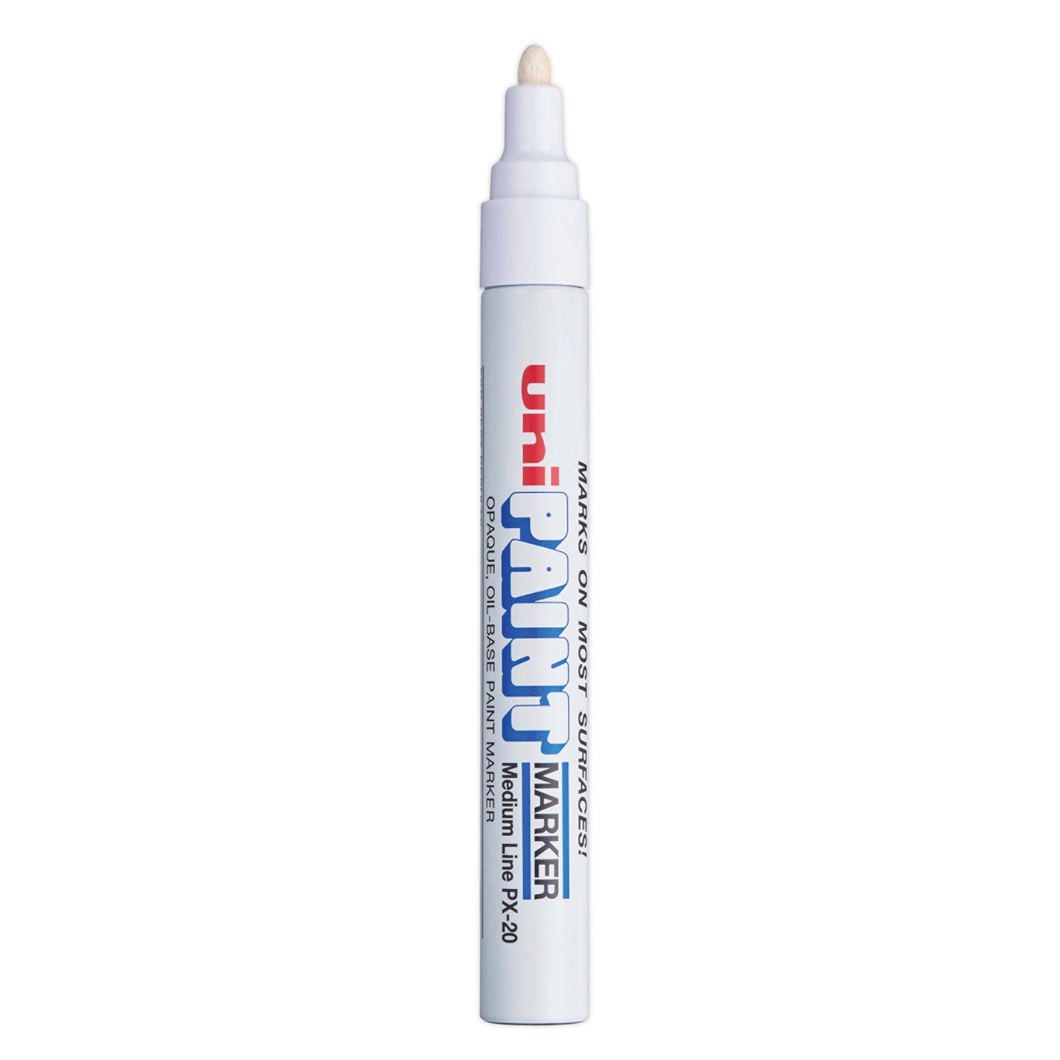 uni®-Paint Permanent Marker, Medium Bullet Tip, White