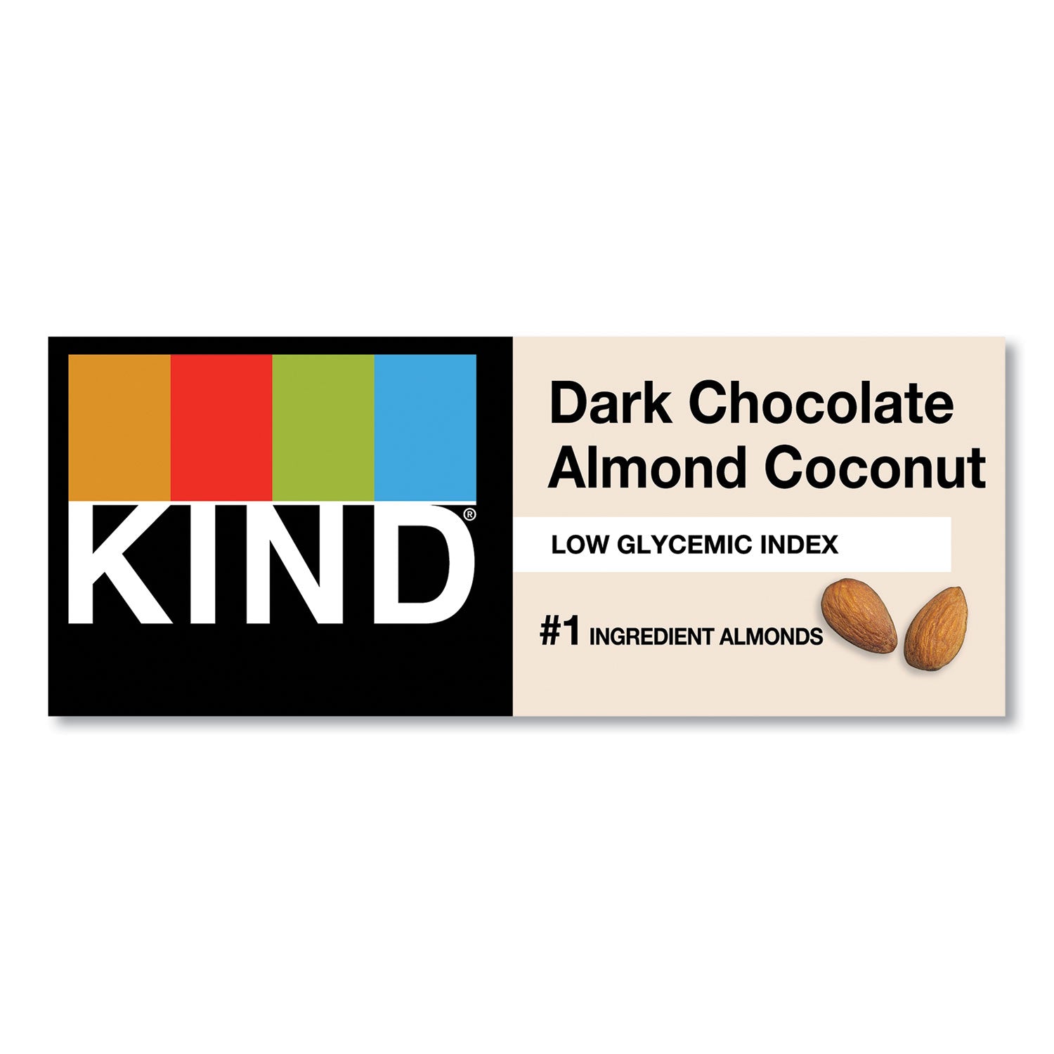 KIND Fruit and Nut Bars, Dark Chocolate Almond and Coconut, 1.4 oz Bar, 12/Box