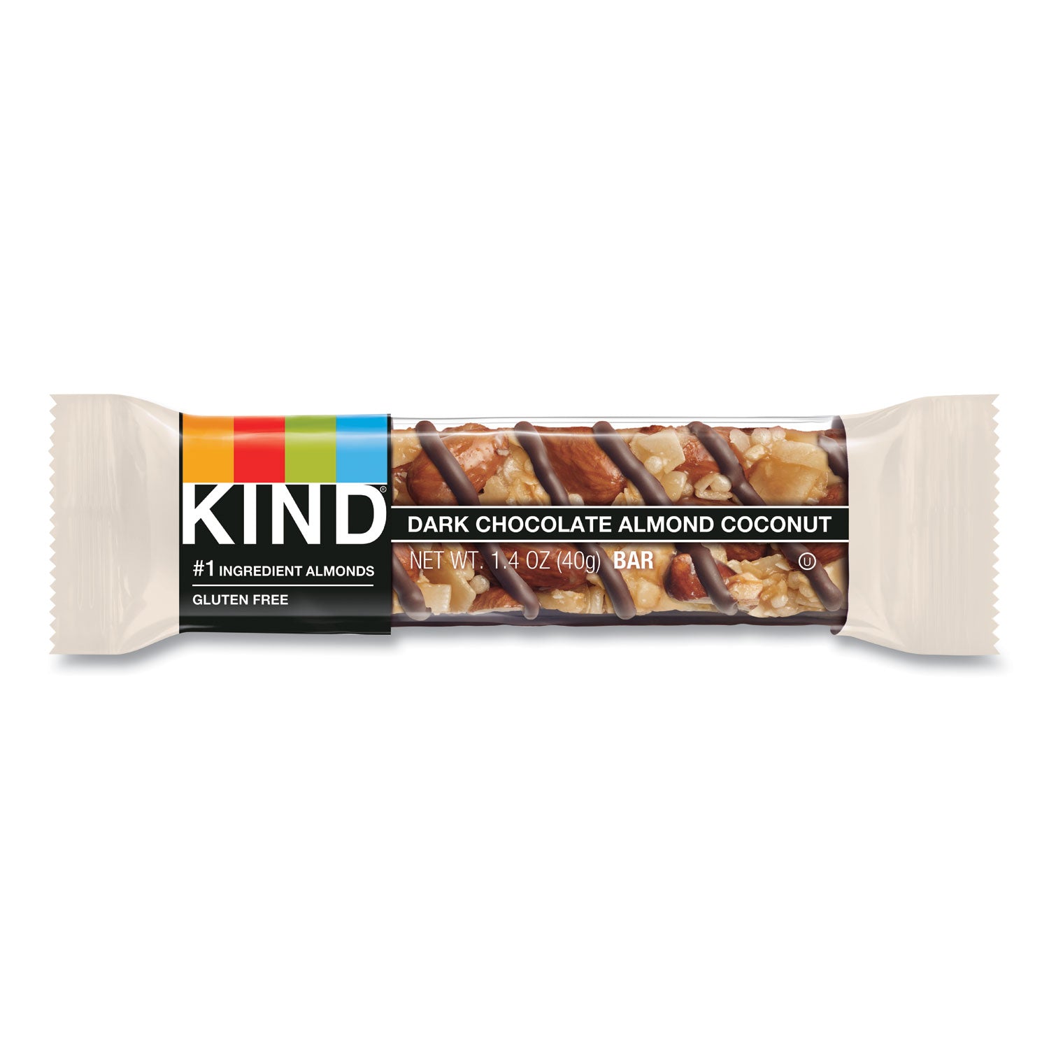 KIND Fruit and Nut Bars, Dark Chocolate Almond and Coconut, 1.4 oz Bar, 12/Box