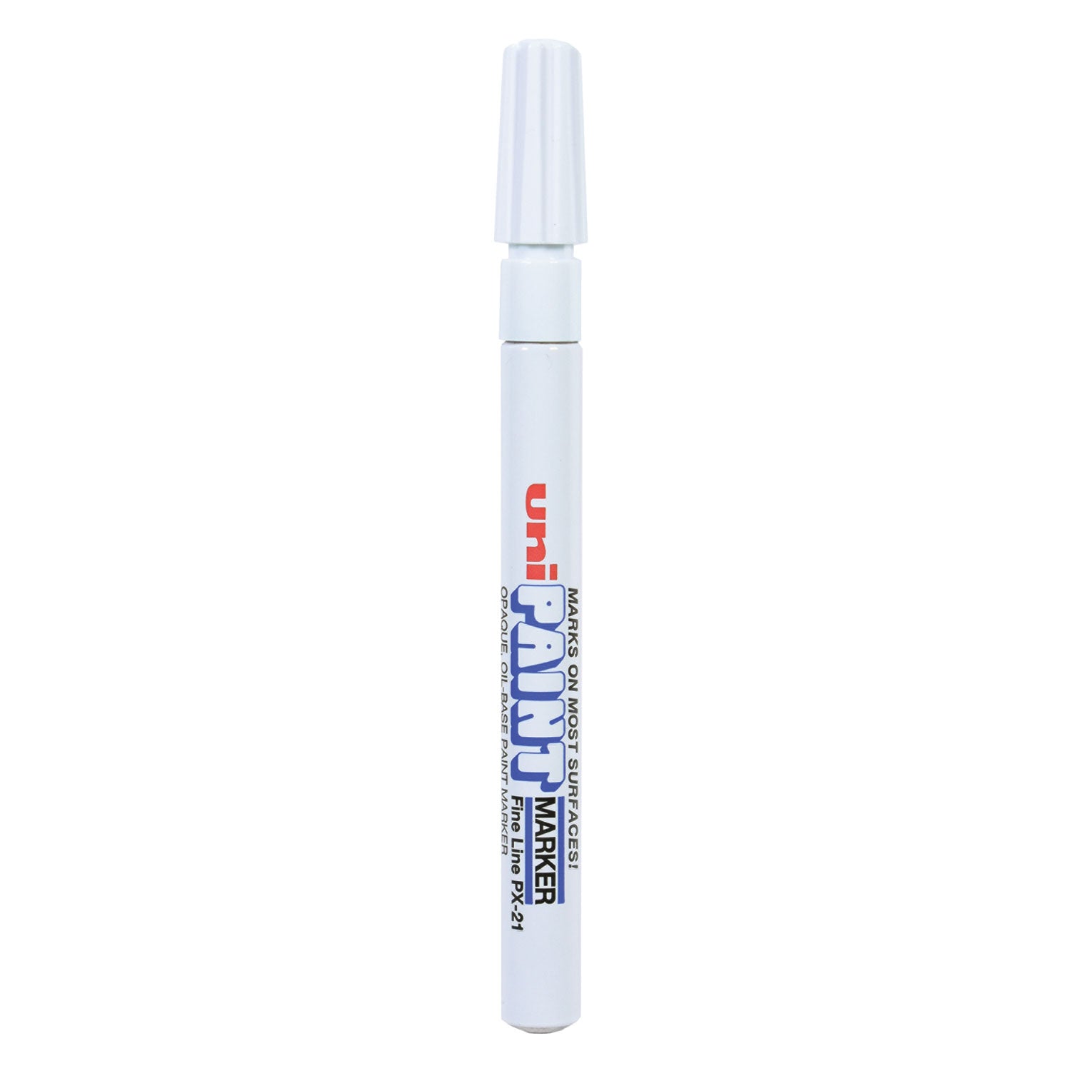 Permanent Marker, Fine Bullet Tip, White