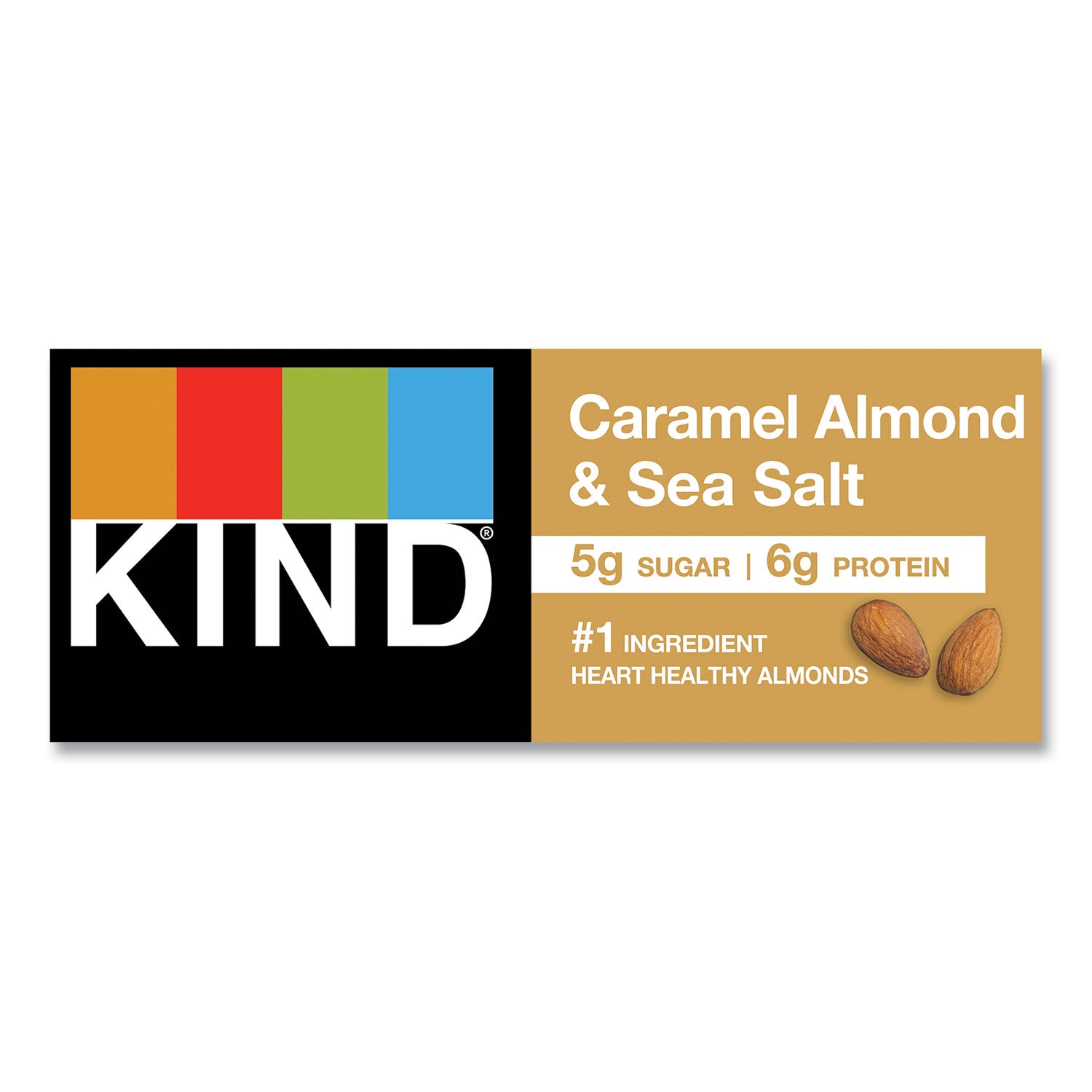 KIND Nuts and Spices Bar, Caramel Almond and Sea Salt, 1.4 oz Bar, 12/Box