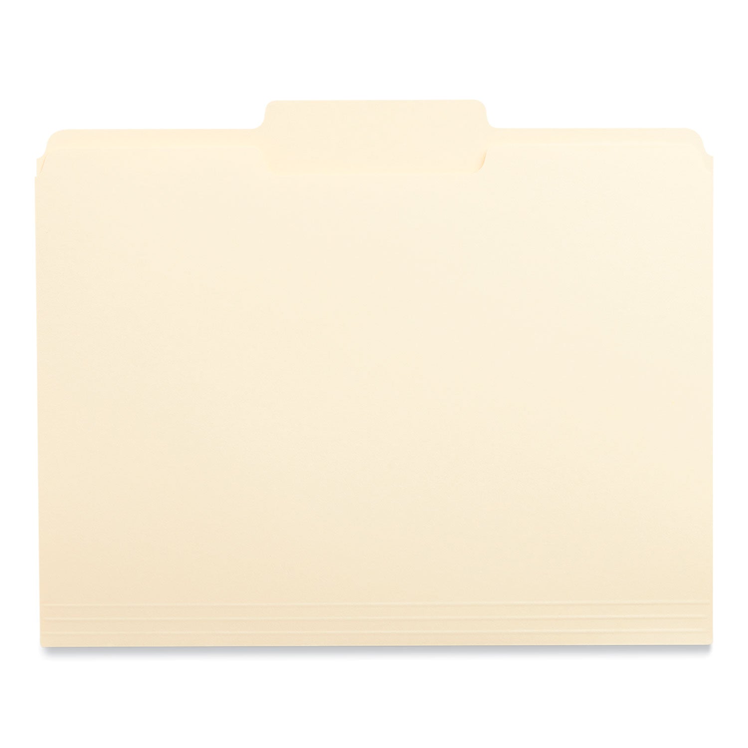 Universal® Top Tab File Folders, 1/3-Cut Tabs: Center Position, Letter Size, 0.75" Expansion, Manila, 100/Box