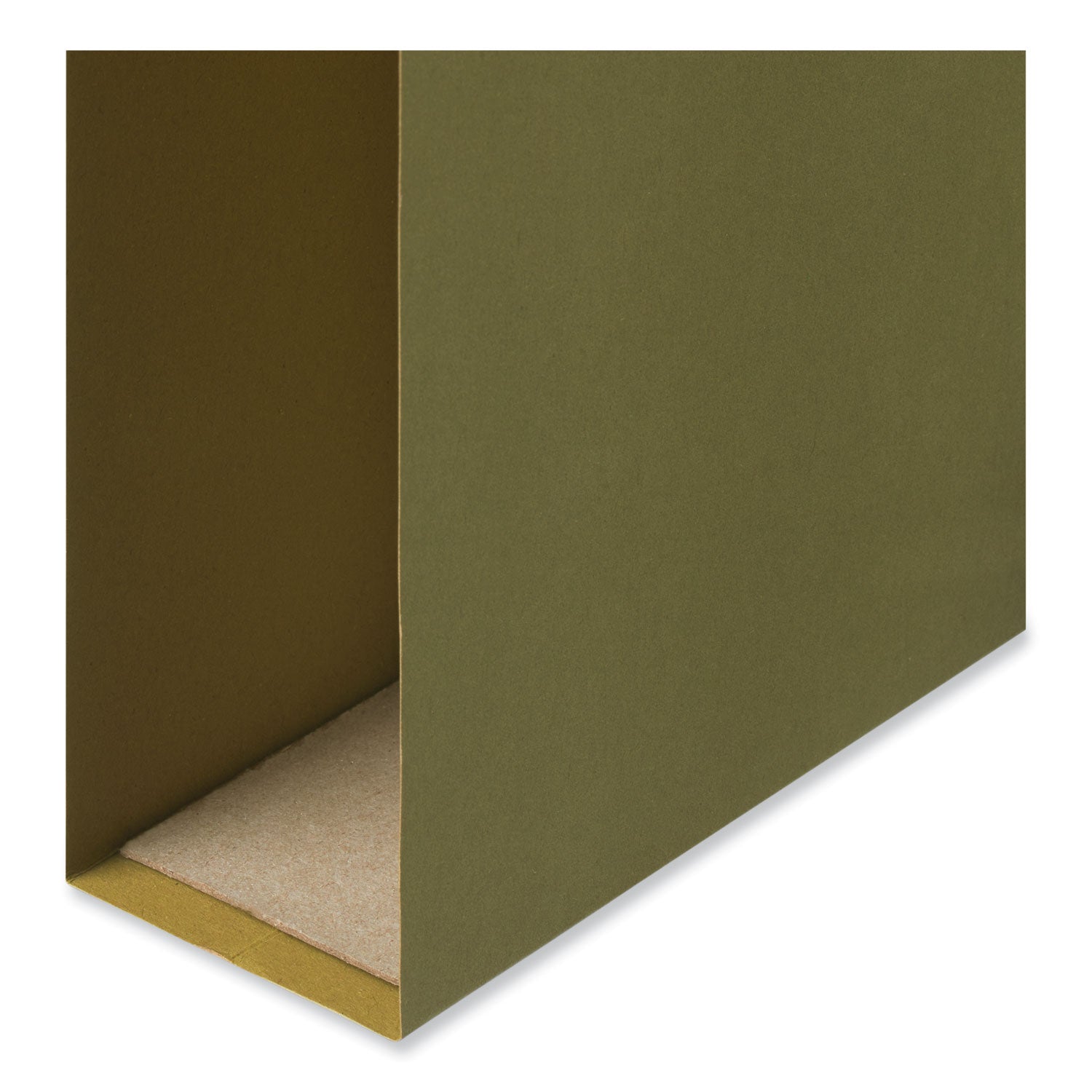 Universal® Box Bottom Hanging File Folders, 2" Capacity, Legal Size, 1/5-Cut Tabs, Standard Green, 25/Box