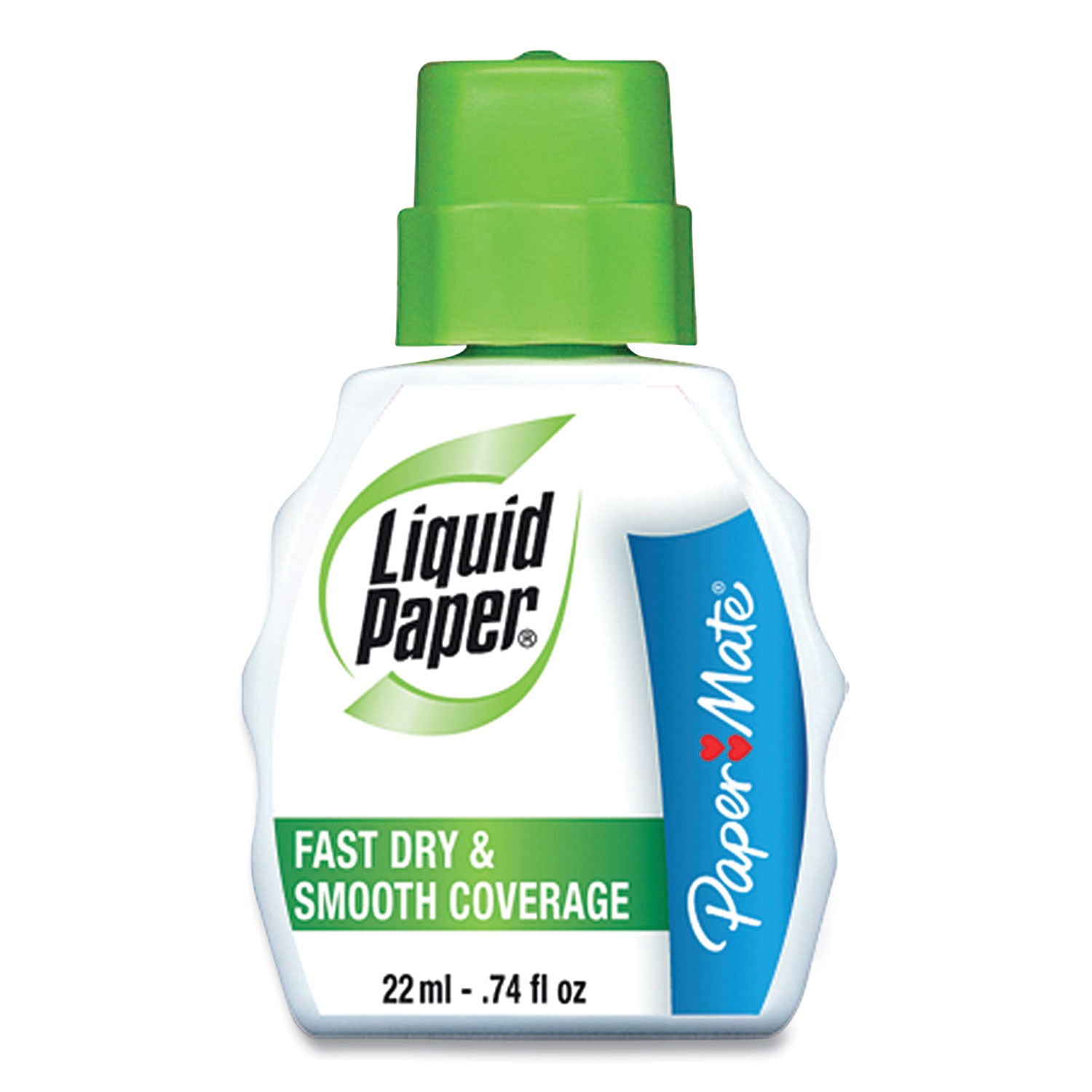 Paper Mate® Liquid Paper® Fast Dry Correction Fluid, 22 ml Bottle, White, 3/Pack