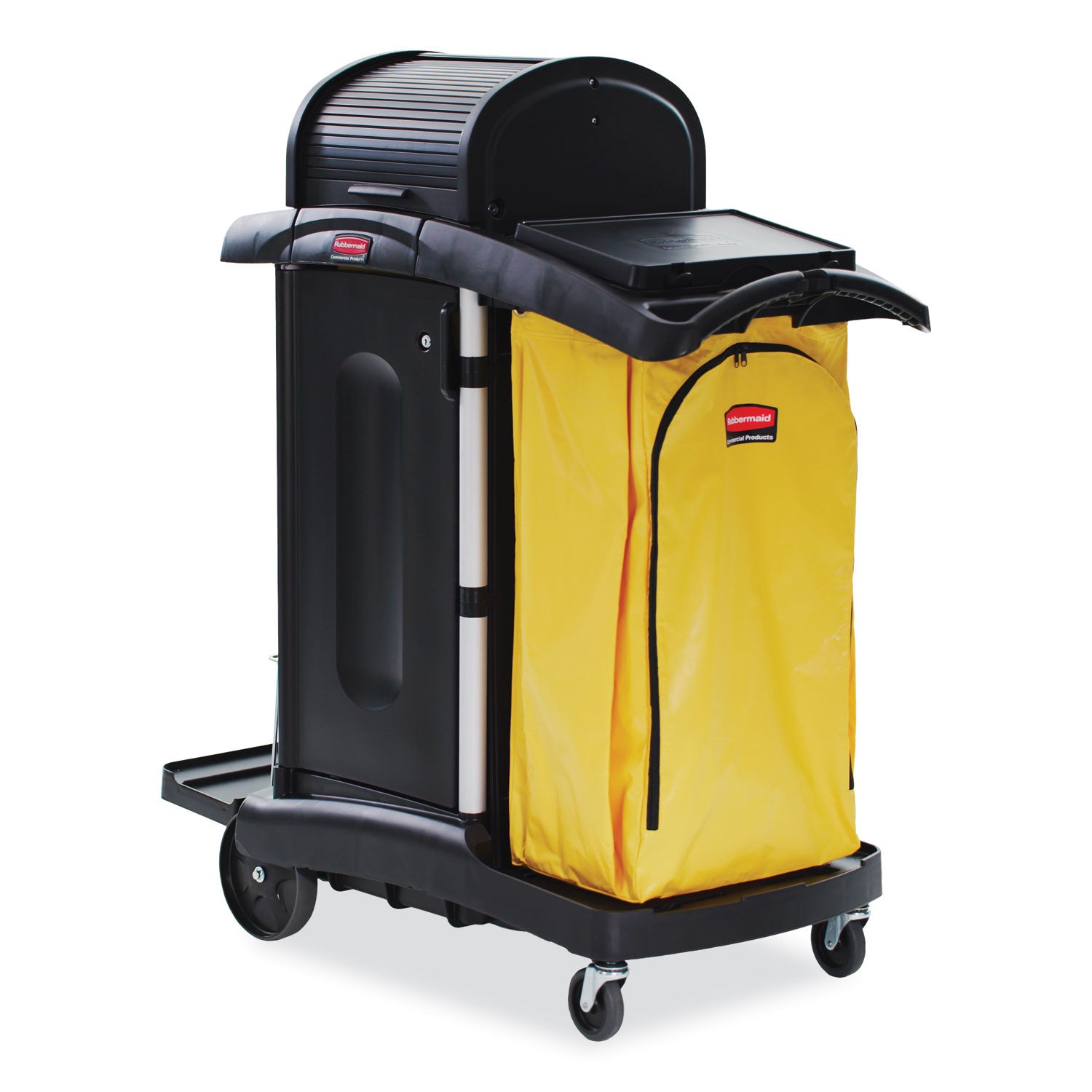 Rubbermaid® Commercial Vinyl Cleaning Cart Bag for Rubbermaid Commercial 9T76, 9T77 and 9T78, 34 gal, 17.5" x 10.5" x 33", Yellow