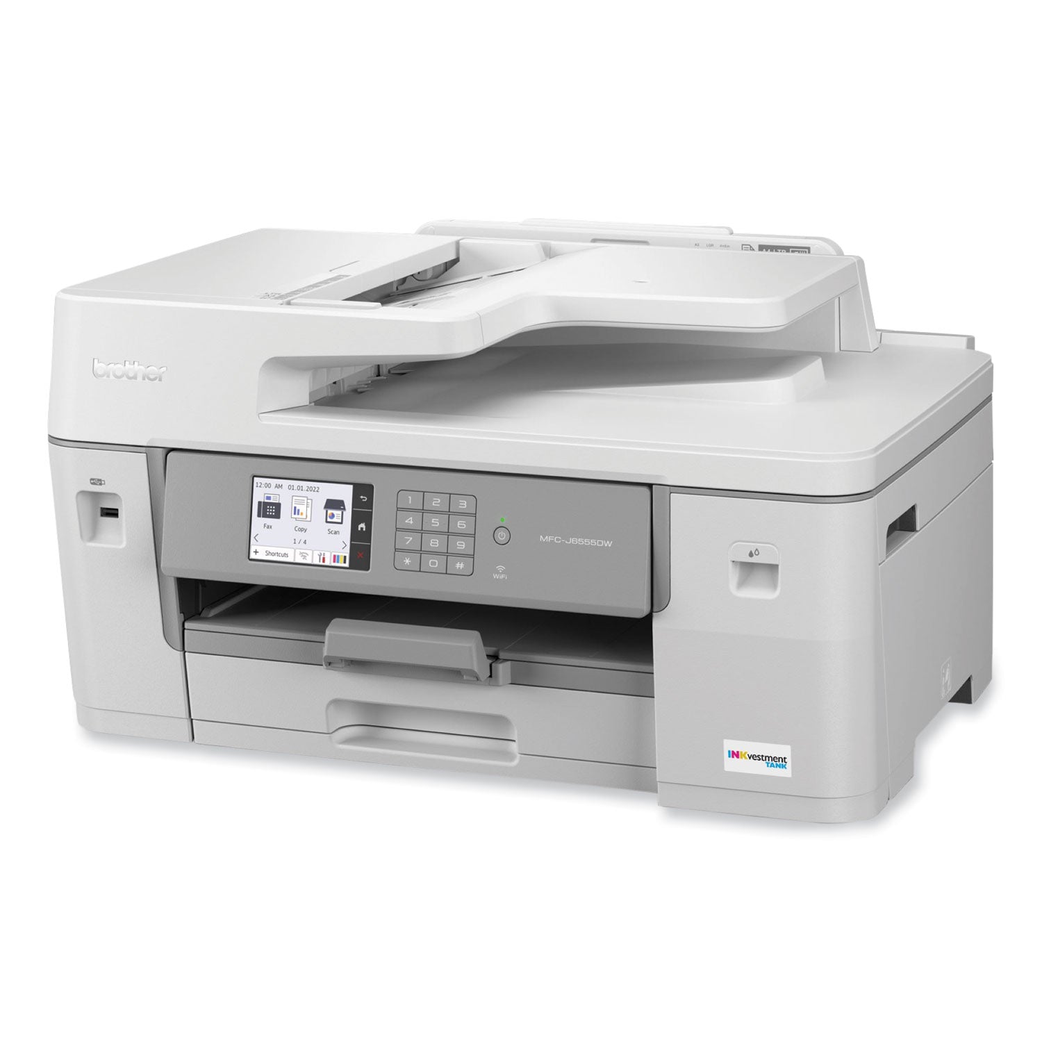 Brother MFC-J6555DW INKvestment Tank All-in-One Color Inkjet Printer, Copy/Fax/Print/Scan