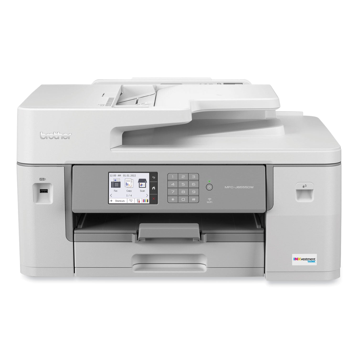 MFC-J6555DW INKvestment Tank All-in-One Color Inkjet Printer, Copy/Fax/Print/Scan