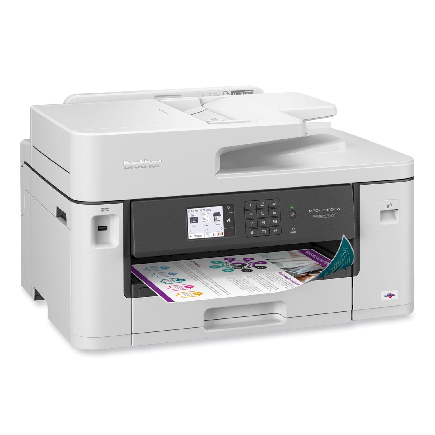 Brother MFC-J5340DW Business All-in-One Color Inkjet Printer, Copy/Fax/Print/Scan