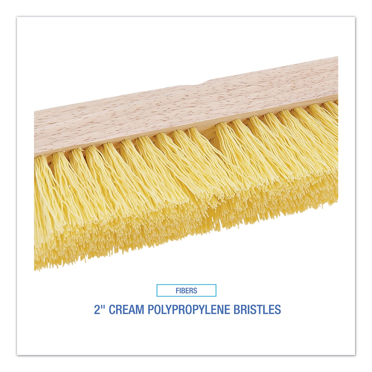 Boardwalk® Deck Brush Head, 2" Cream Polypropylene Bristles, 10" Brush