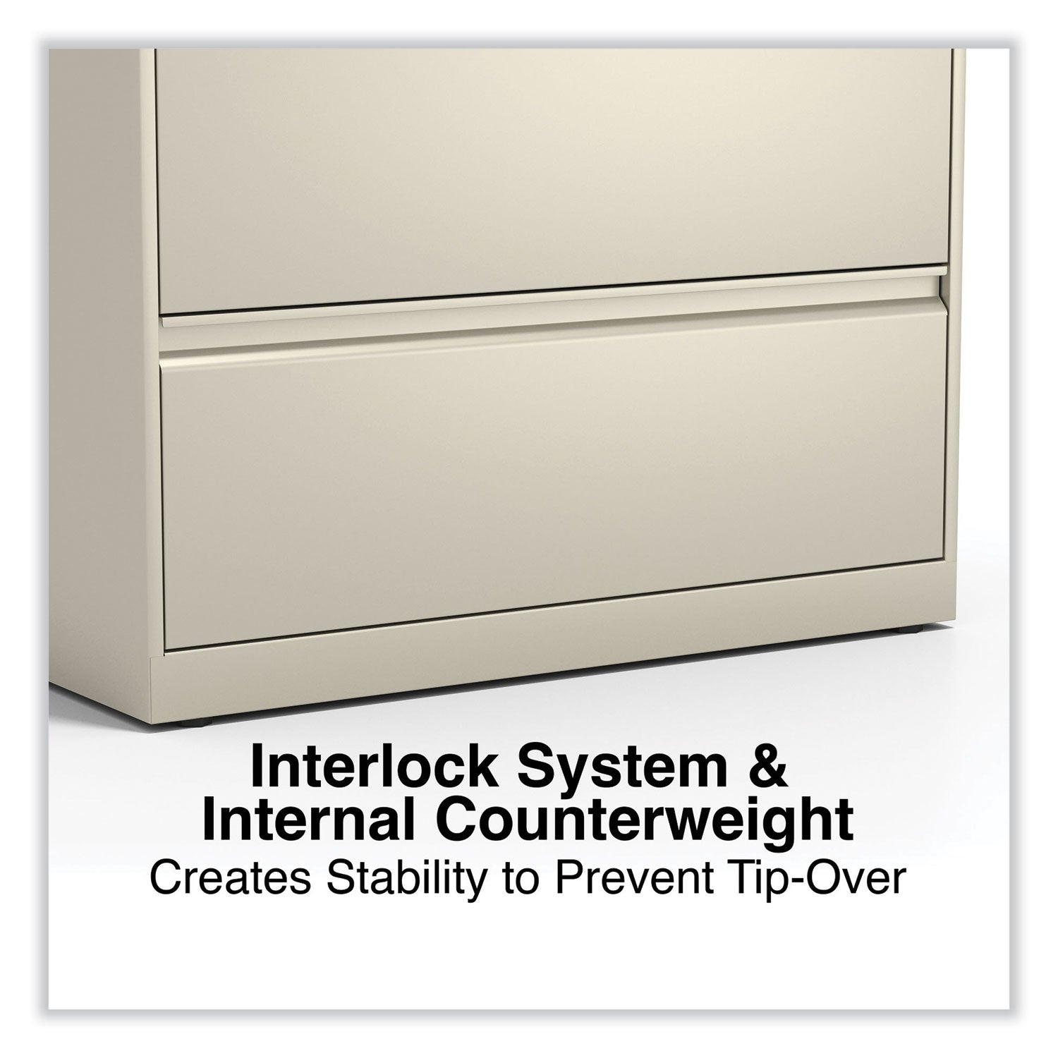 Alera® Lateral File, 2 Legal/Letter-Size File Drawers, Putty, 36" x 18.63" x 28"