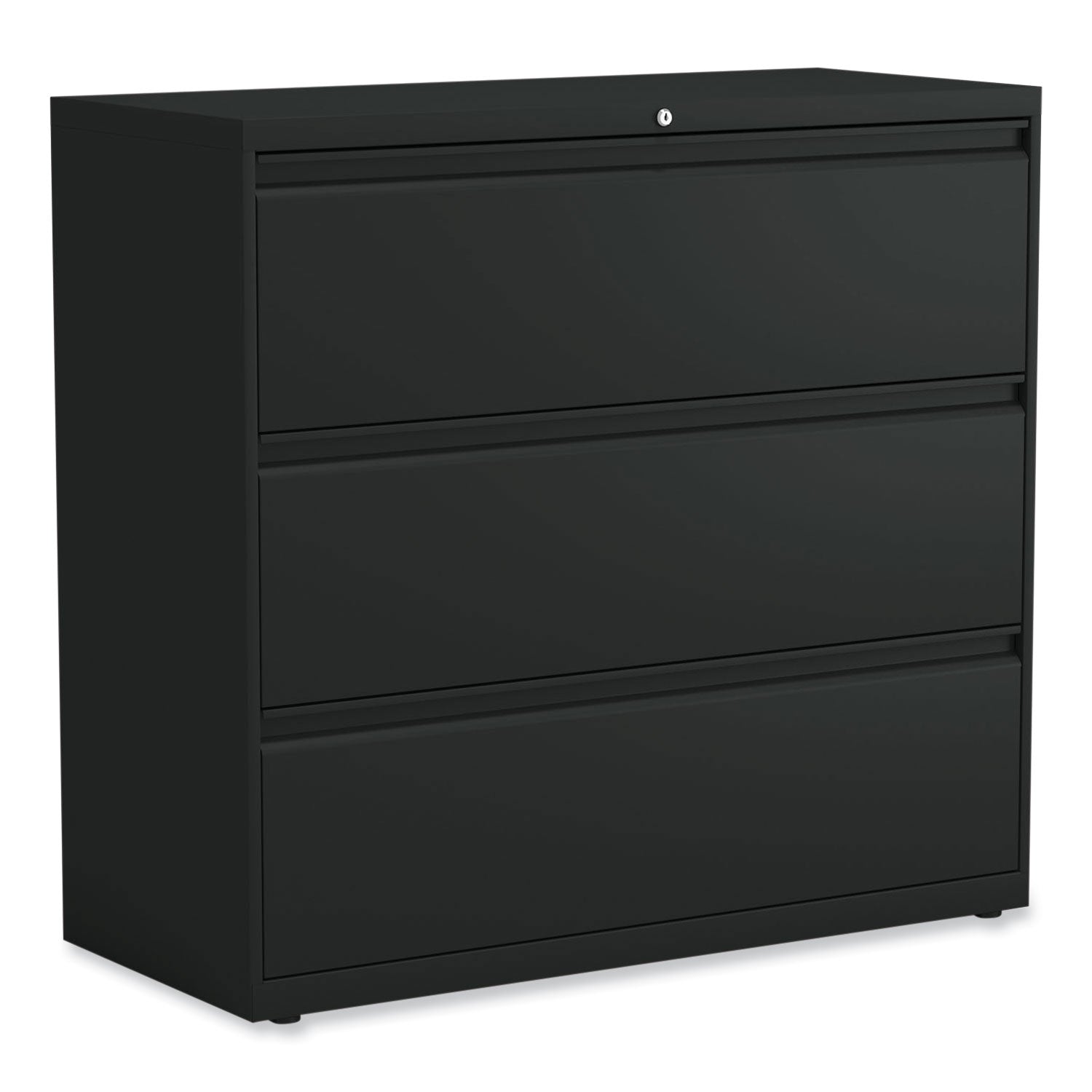 Lateral File, 3 Legal/Letter/A4/A5-Size File Drawers, Black, 42" x 18.63" x 40.25"