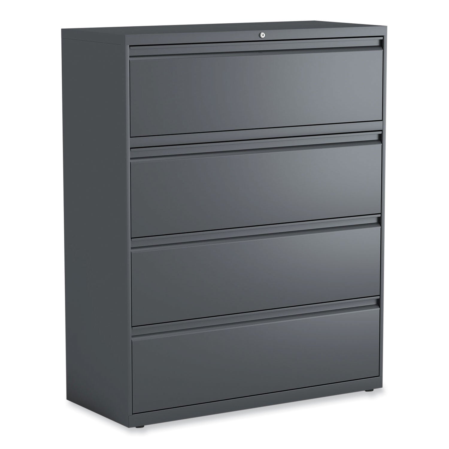 Lateral File, 4 Legal/Letter/A4/A5-Size File Drawers, Charcoal, 42" x 18.63" x 52.5"