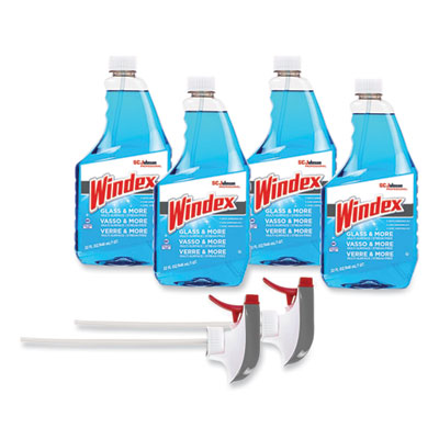 Windex® Original Glass Cleaner, Fresh Scent, 32 oz Spray Bottle, 4/Carton Flipcost Flipcost