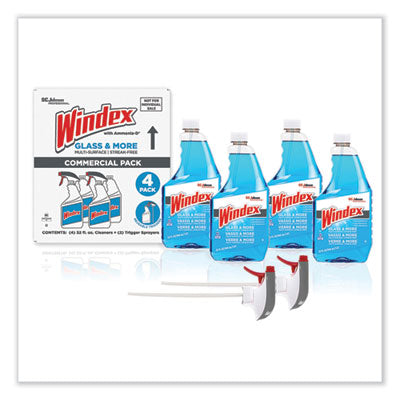 Windex® Original Glass Cleaner, Fresh Scent, 32 oz Spray Bottle, 4/Carton Flipcost Flipcost
