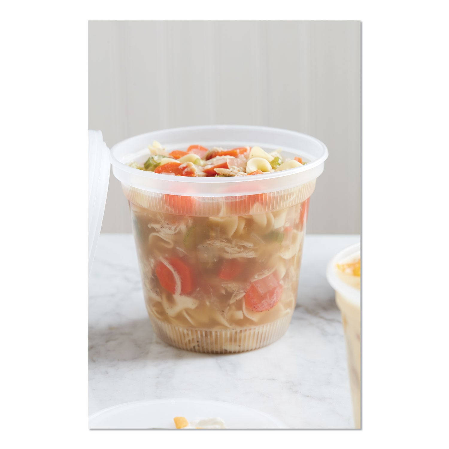 Pactiv Evergreen Newspring DELItainer Microwavable Container, 32 oz, 5.5 x 5.5 x 4.9, Clear, Plastic, 200/Carton