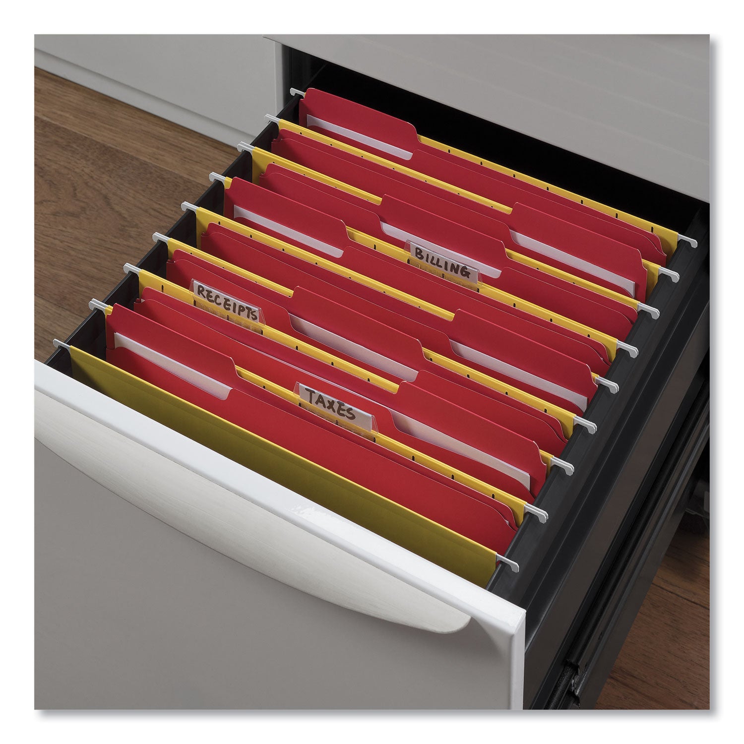 Universal® Deluxe Reinforced Top Tab Fastener Folders, 0.75" Expansion, 2 Fasteners, Letter Size, Red Exterior, 50/Box